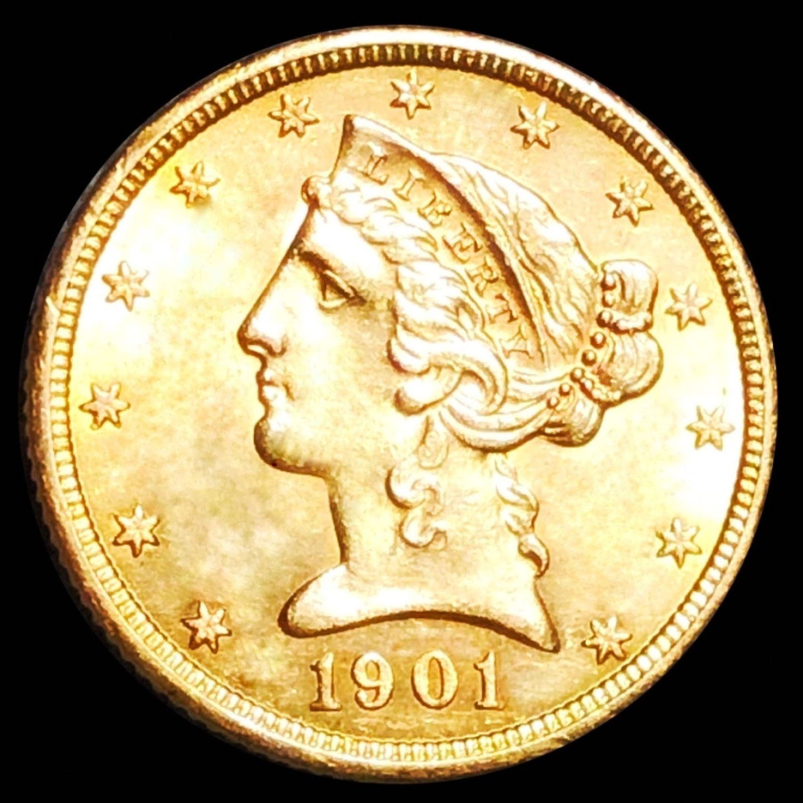 1901-S $5 Gold Half Eagle UNCIRCULATED (1 of 2)