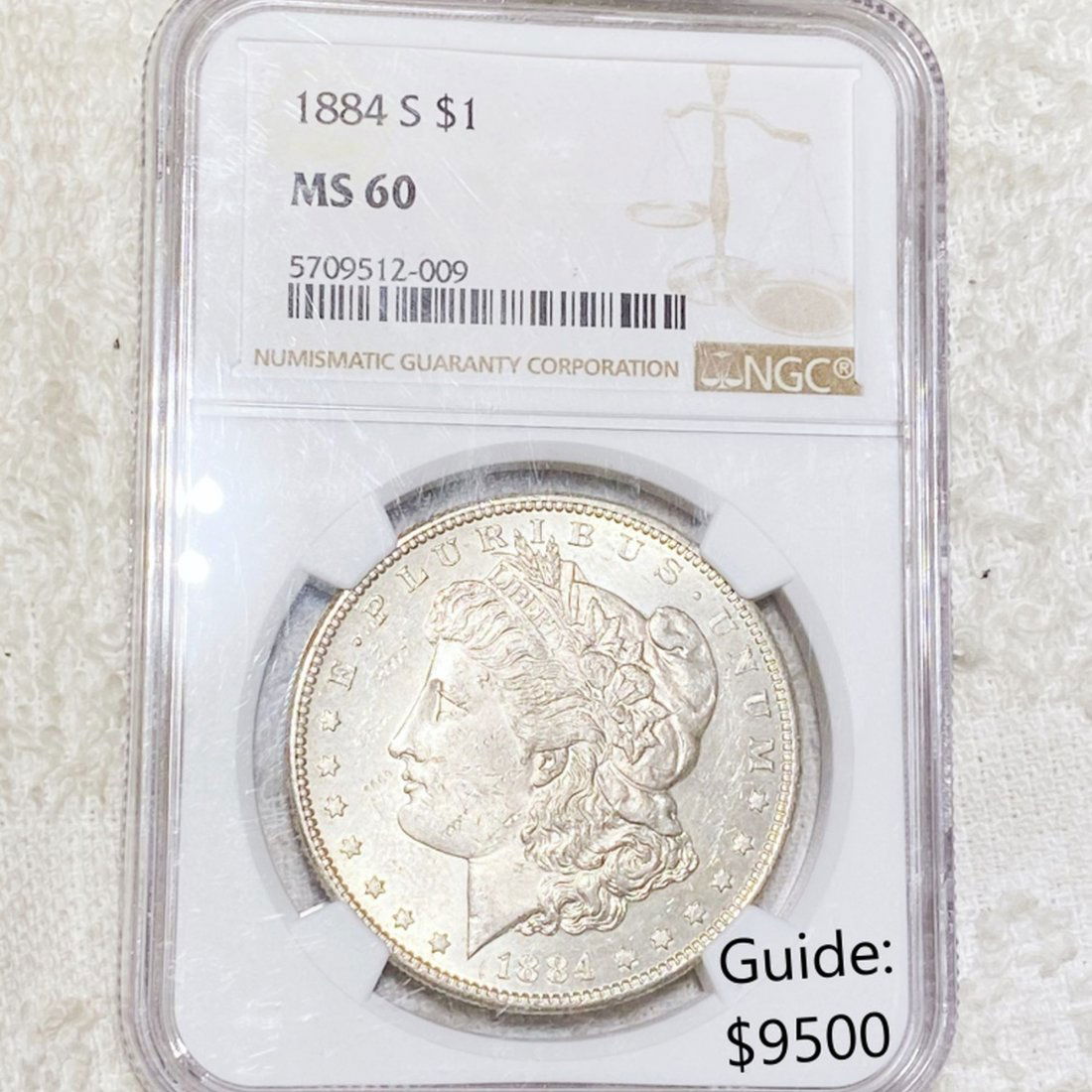 1884-S Morgan Silver Dollar NGC - MS60 (1 of 2)