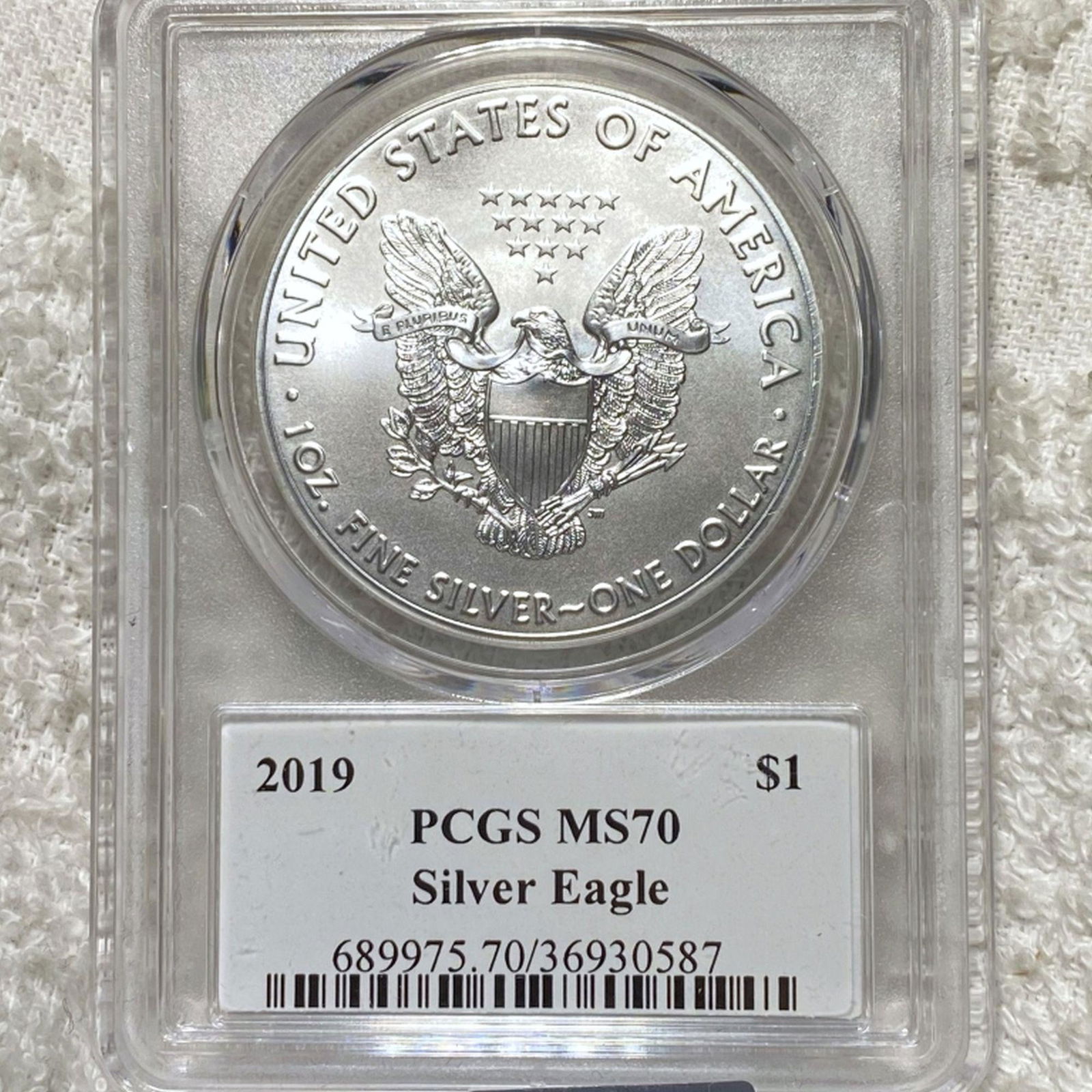 2019 Silver Eagle PCGS - MS70 (1 of 2)