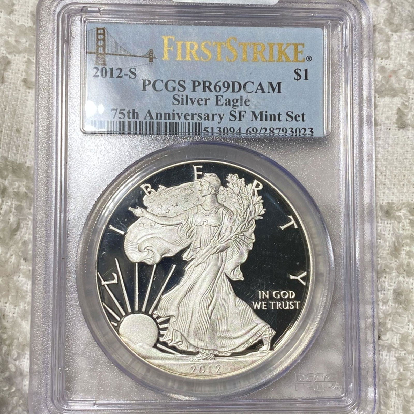 2012-S Silver Eagle PCGS - PR 69 DCAM (1 of 2)