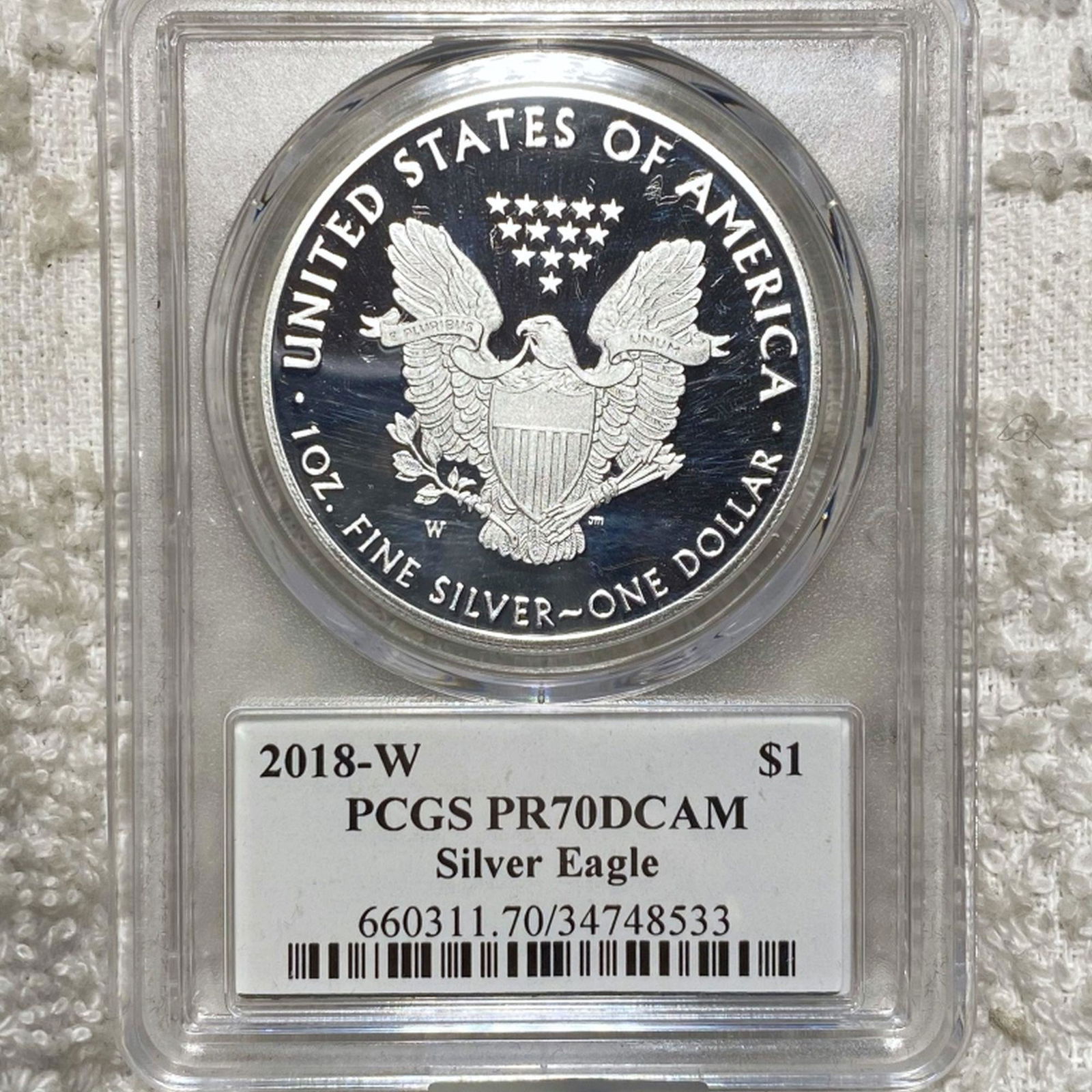 2018-W Silver Eagle PCGS - PF 70 ULTRA CAMEO (1 of 2)