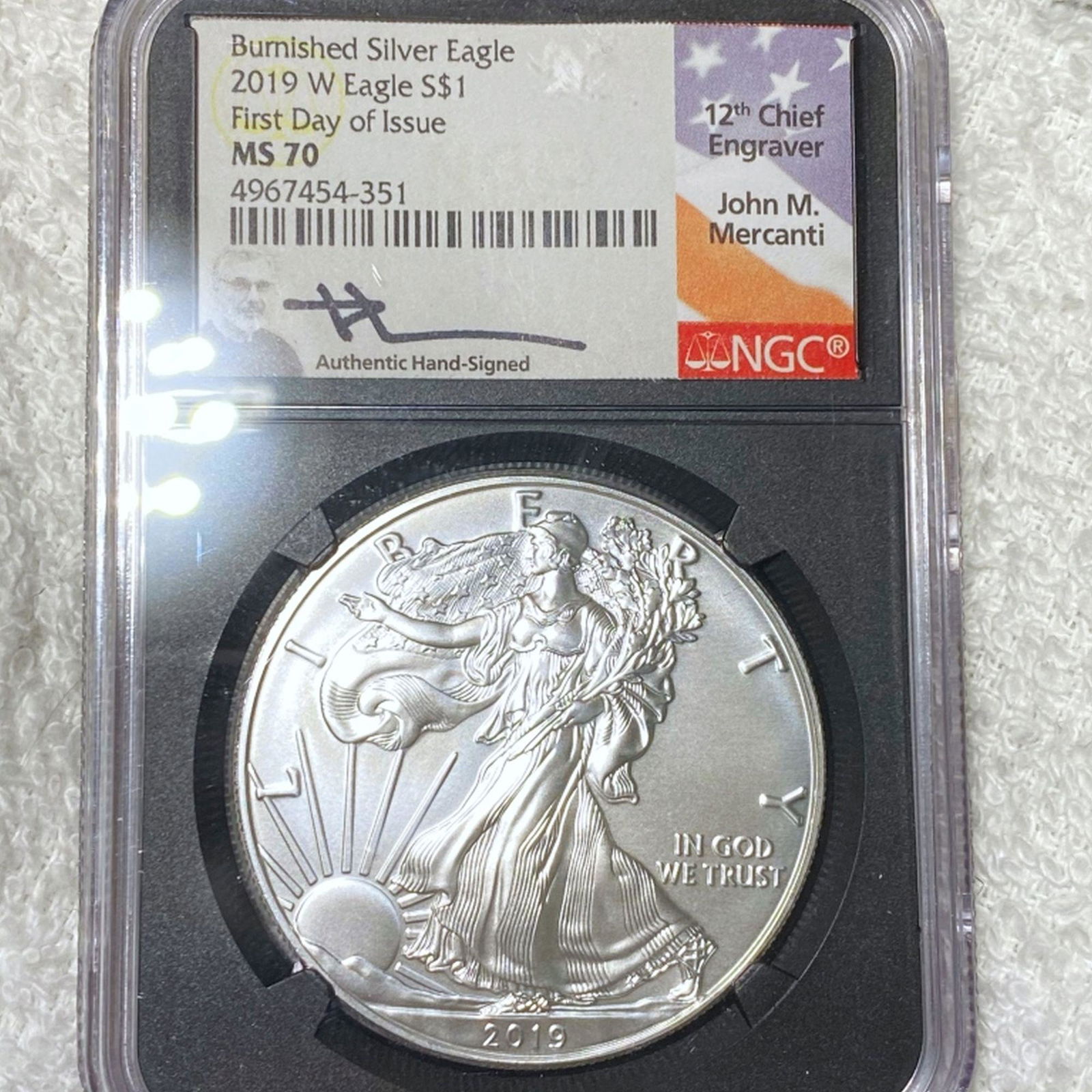 2019-W Silver Eagle NGC - MS70 (1 of 2)