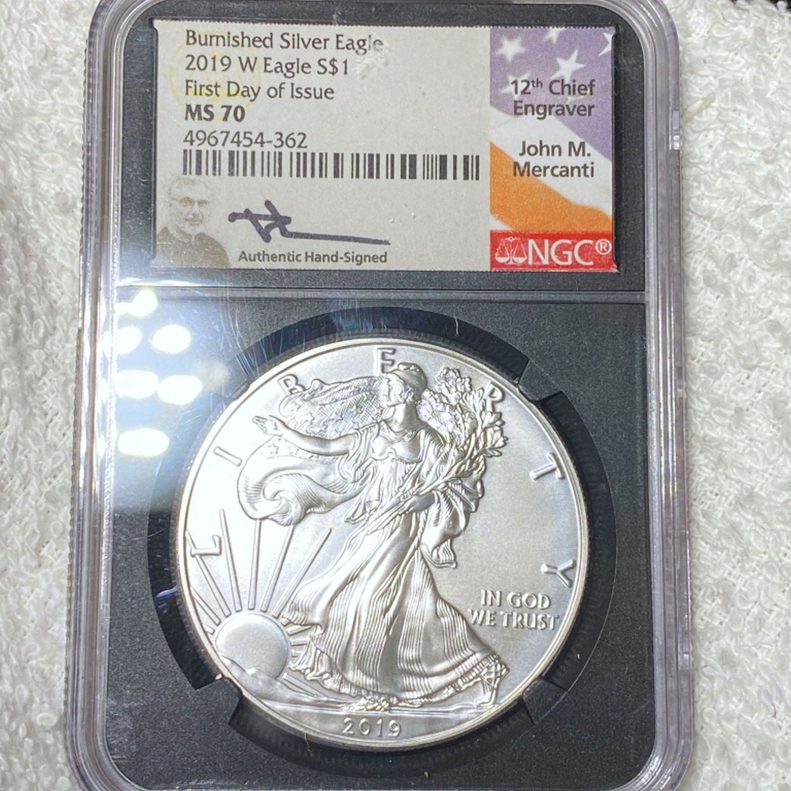 2019-W Silver Eagle NGC - MS70 (1 of 2)
