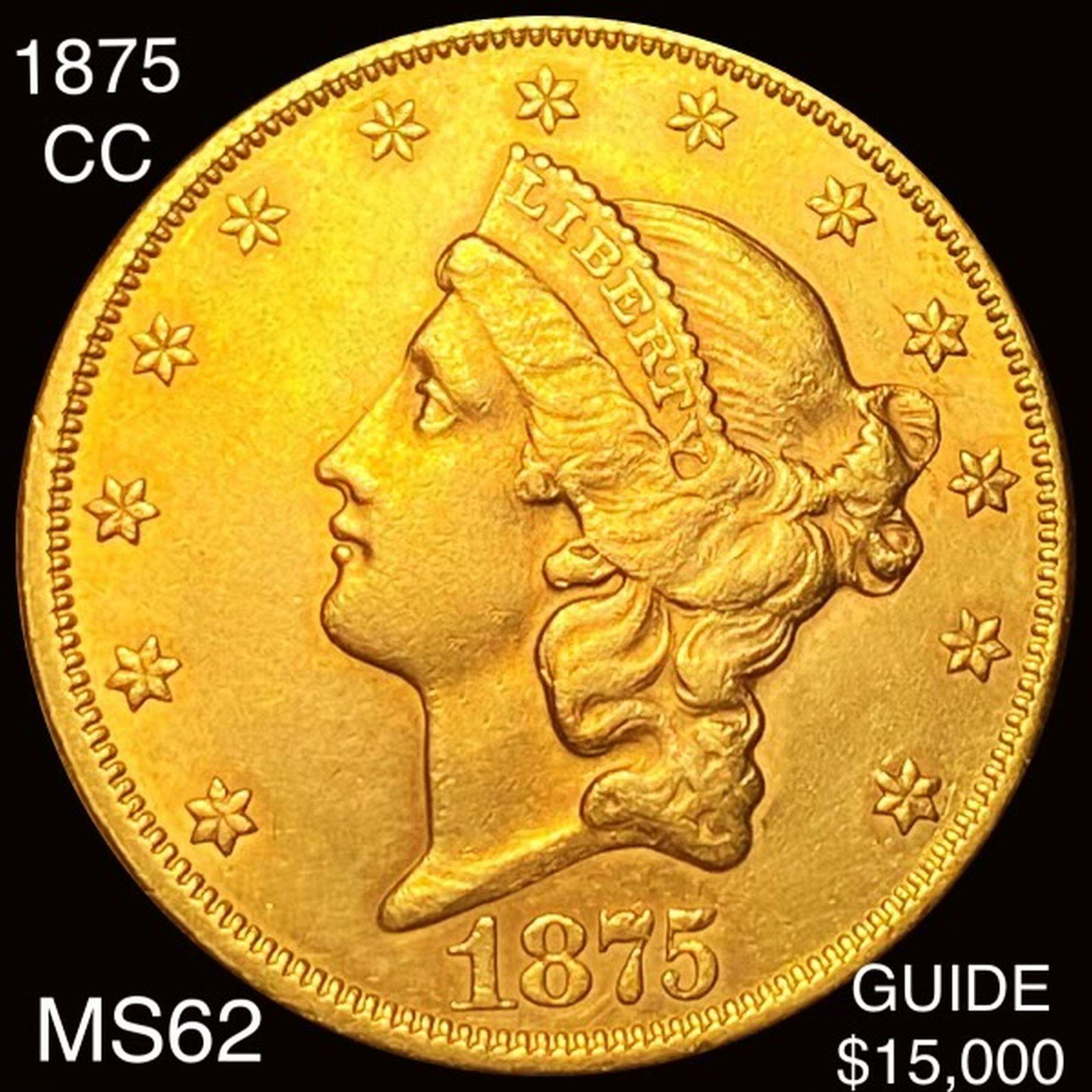1875-CC $20 Gold Double Eagle UNCIRCULATED (1 of 2)