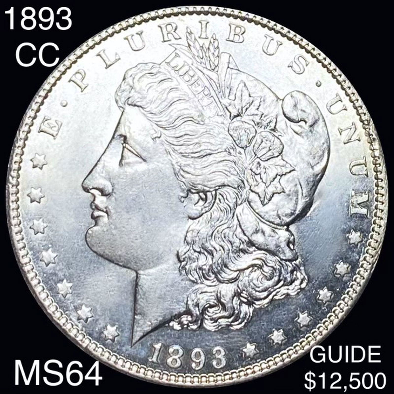 1893-CC Morgan Silver Dollar CHOICE BU (1 of 2)