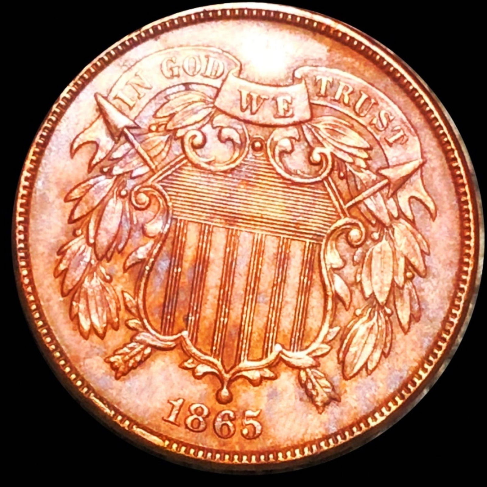 1865 Two Cent Piece UNCIRCULATED (1 of 2)