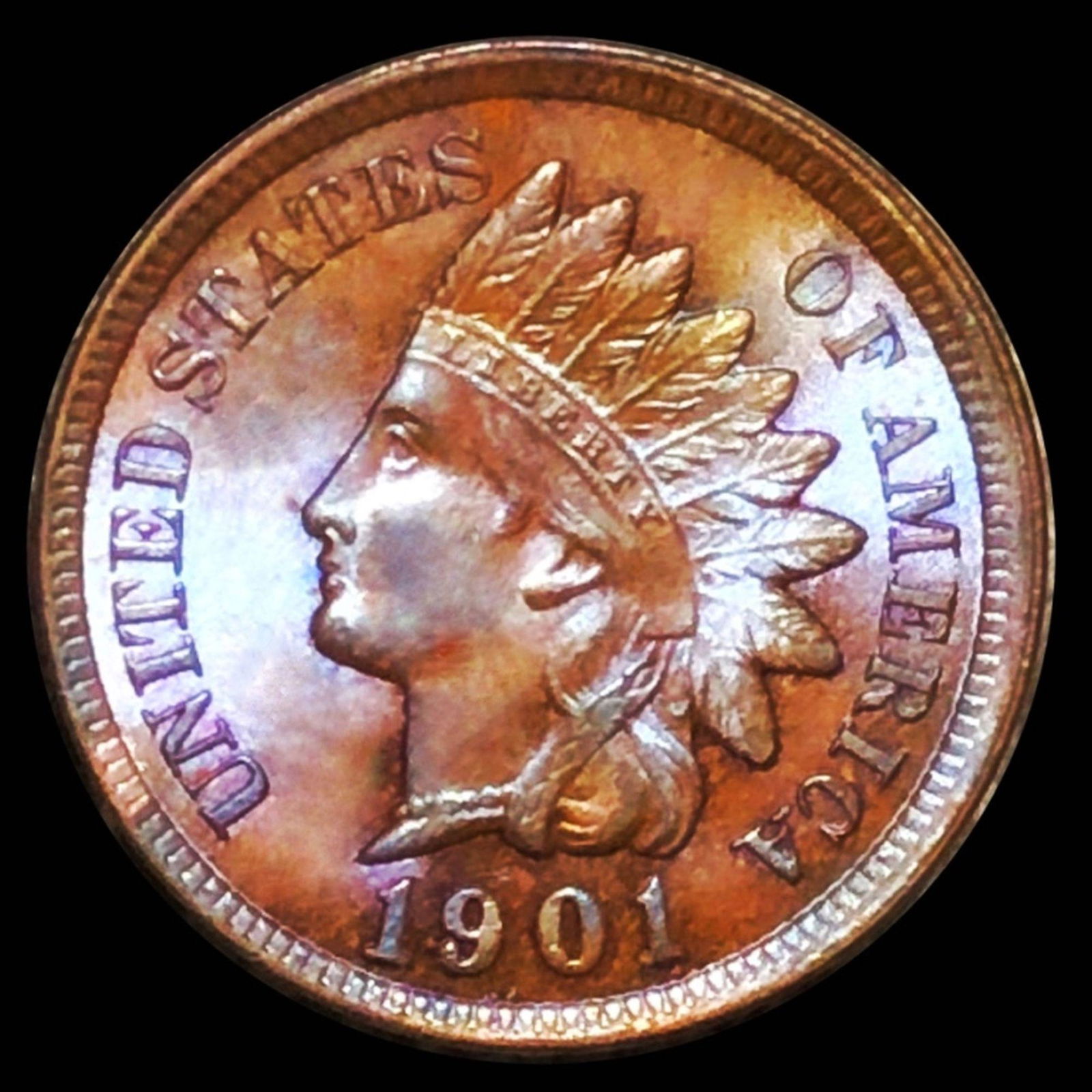 1901 Indian Head Penny UNCIRCULATED (1 of 2)
