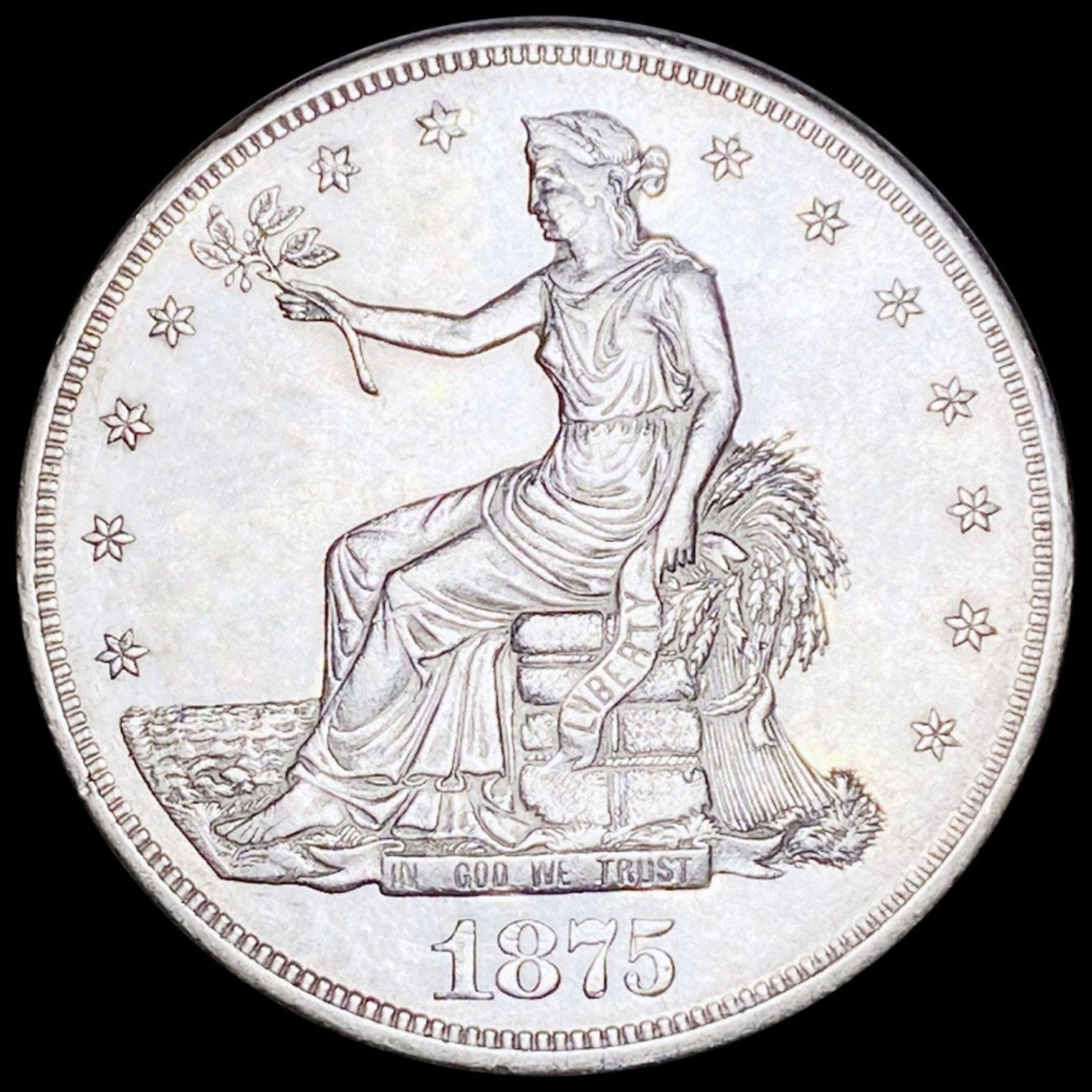 1875-CC Silver Trade Dollar UNCIRCULATED (1 of 2)
