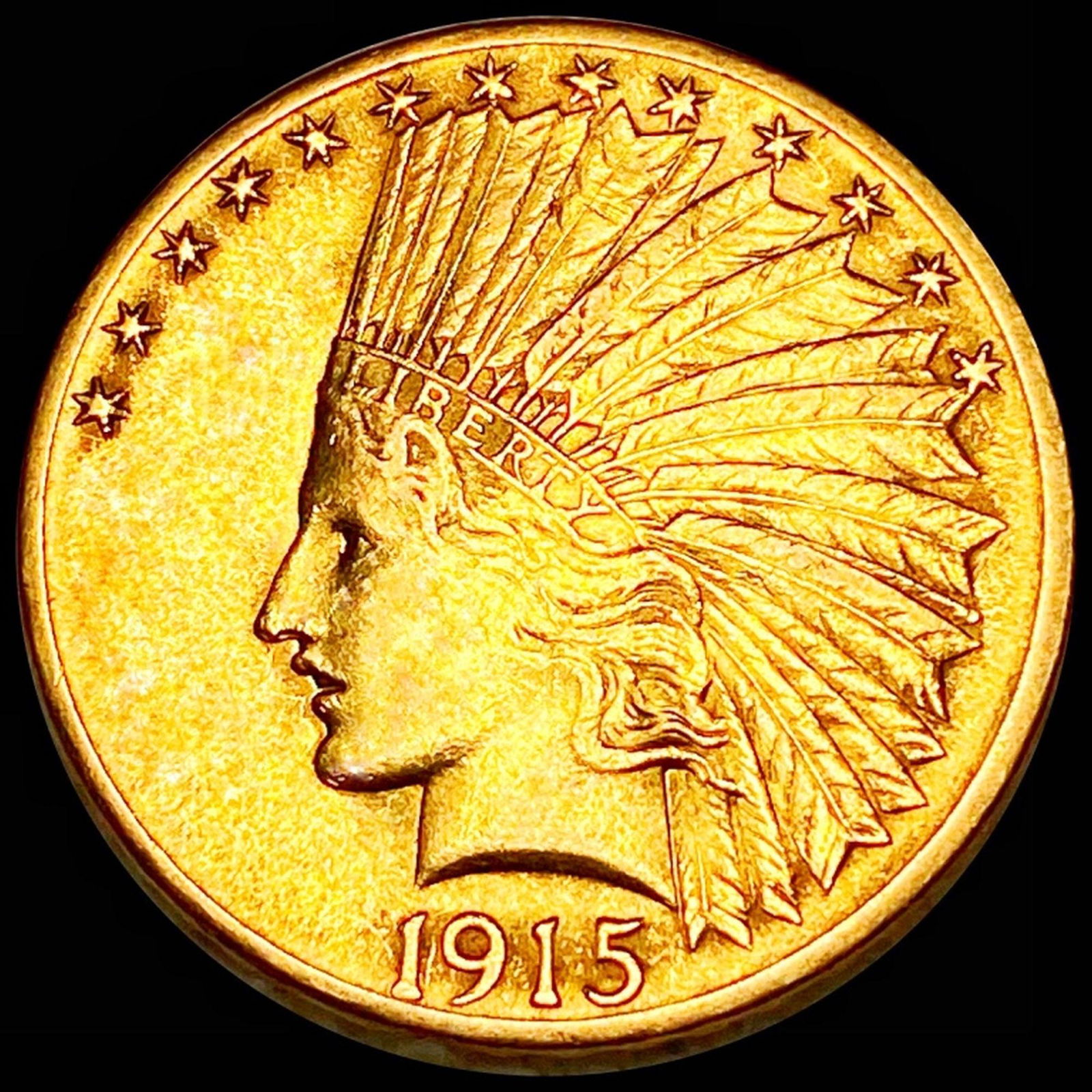 1915 $10 Gold Eagle NEARLY UNCIRCULATED (1 of 2)