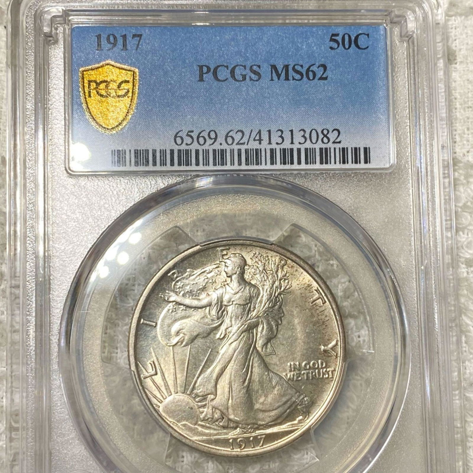 1917 Walking Half Dollar PCGS - MS62 (1 of 2)