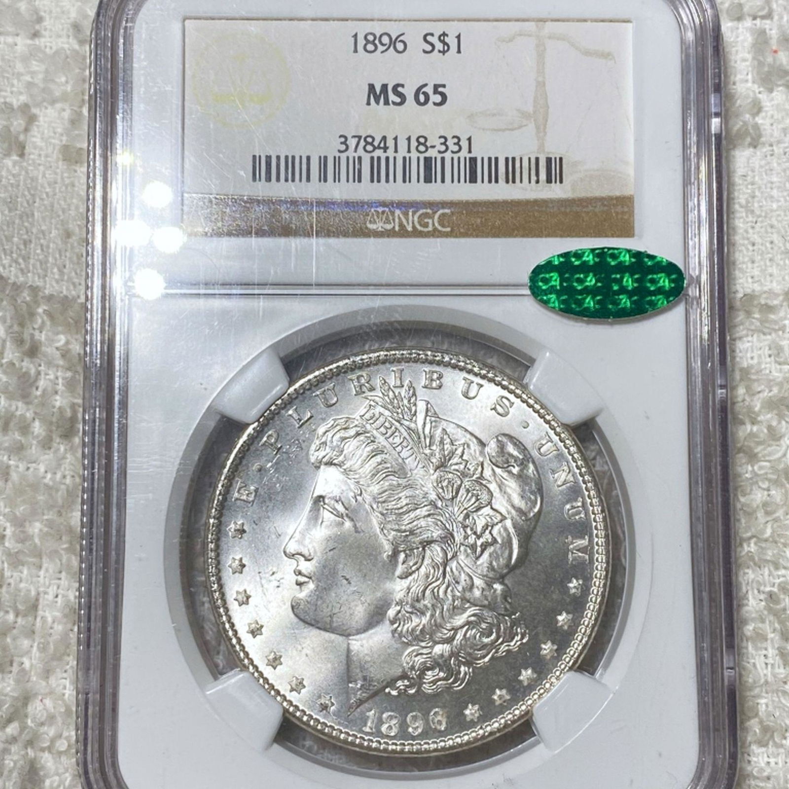 1896 Morgan Silver Dollar NGC - MS 65 CAC (1 of 2)