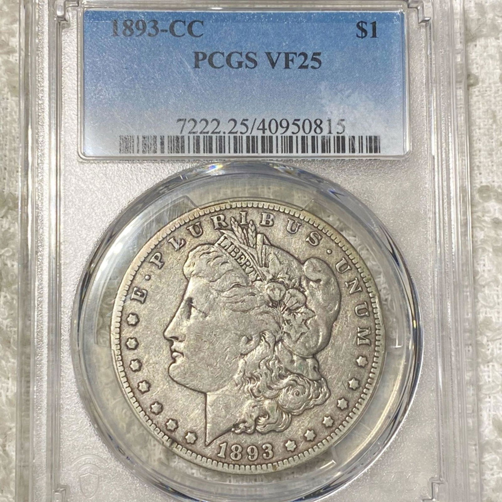 1893-CC Morgan Silver Dollar PCGS - VF25 (1 of 2)