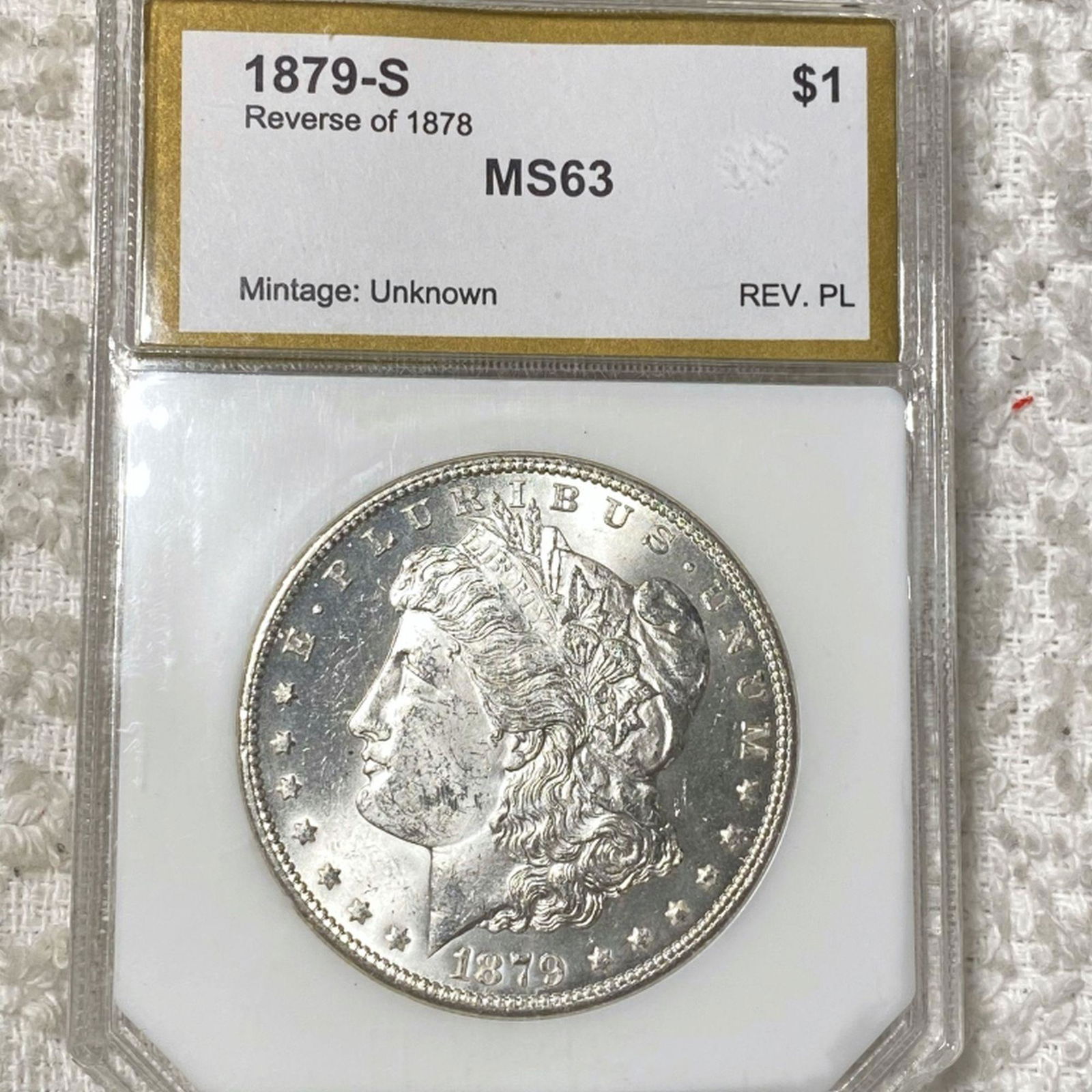 1879-S Rev '78 Morgan Silver Dollar PCI - MS63 (1 of 2)
