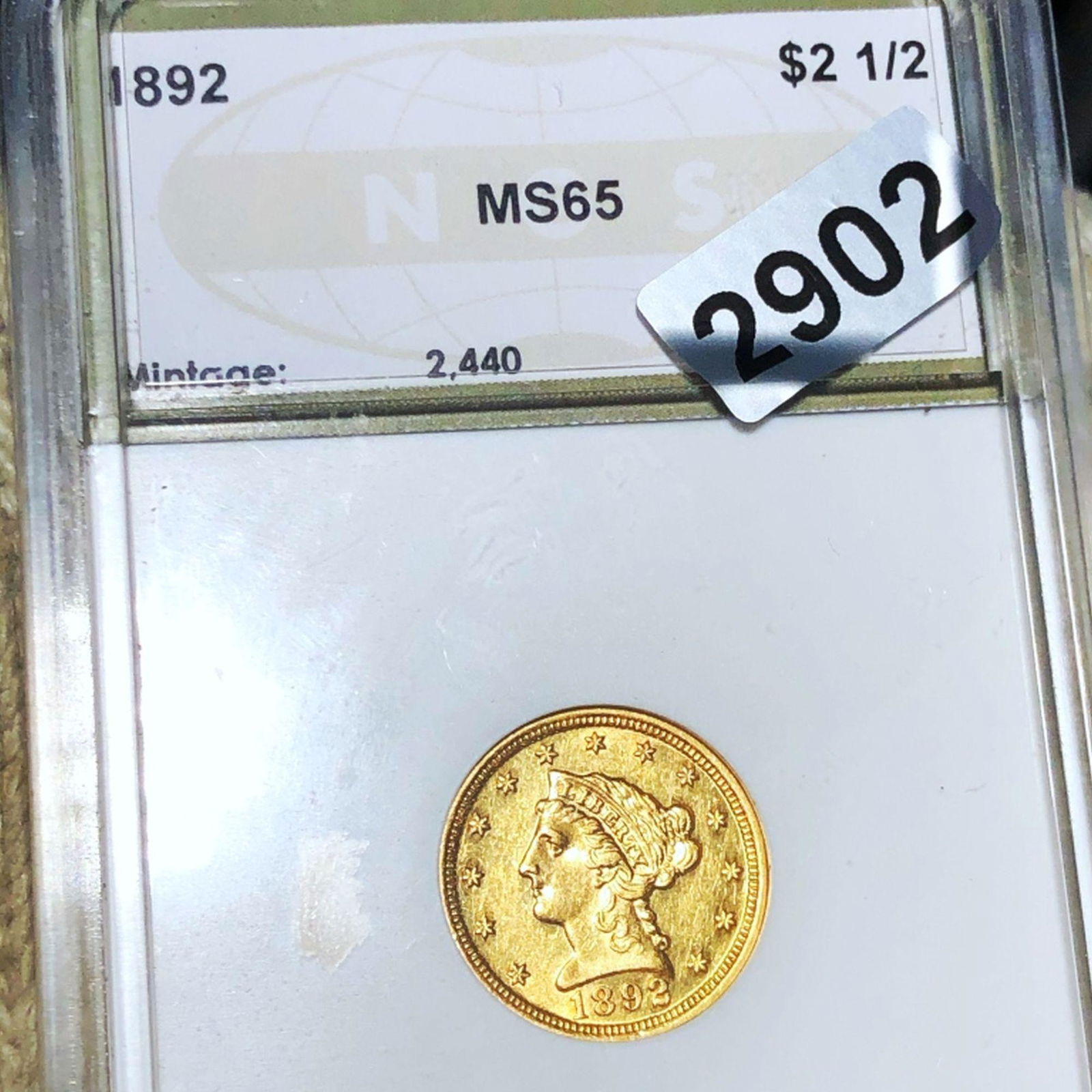 1892 $2.50 Gold Quarter Eagle NGS - MS65 (1 of 2)