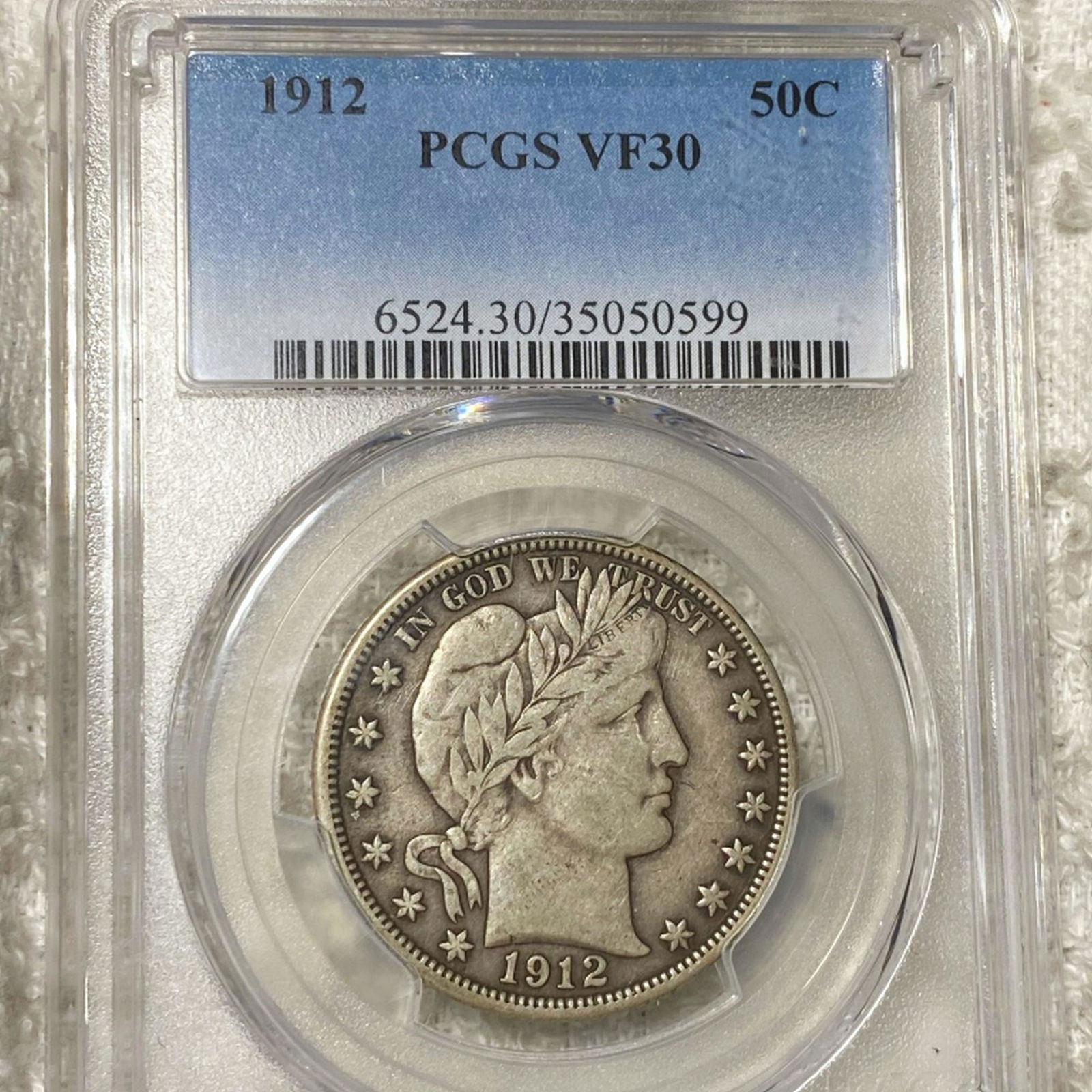1912 Barber Half Dollar PCGS - VF30 (1 of 2)