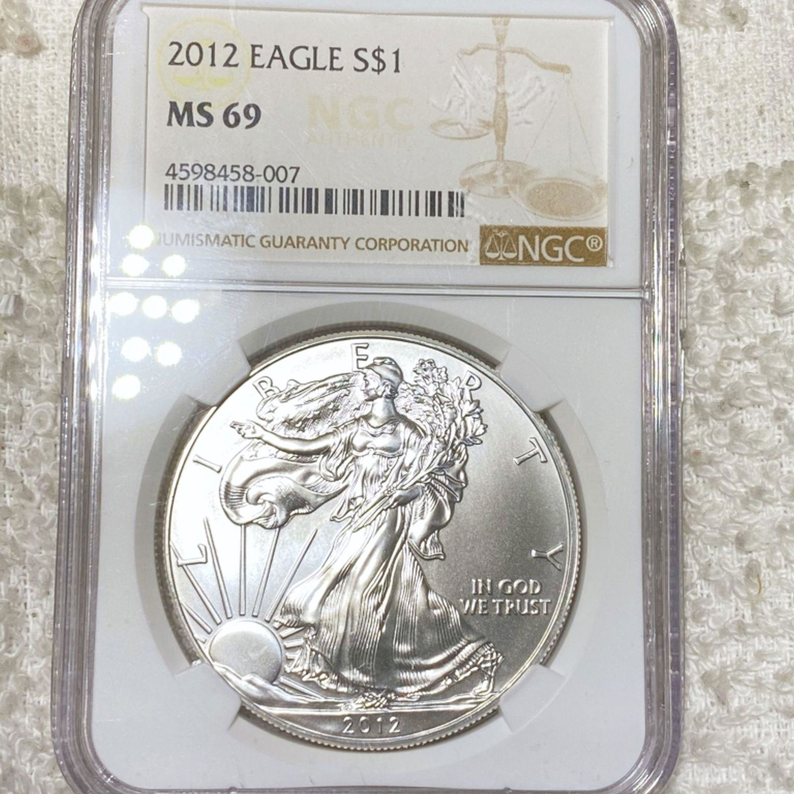 2012 Silver Eagle NGC - MS69 (1 of 2)