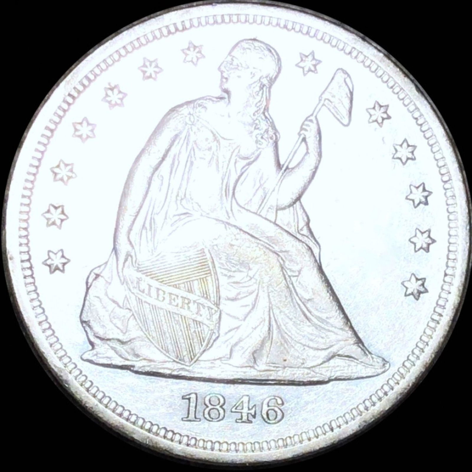1846 Seated Liberty Dollar UNCIRCULATED (1 of 2)