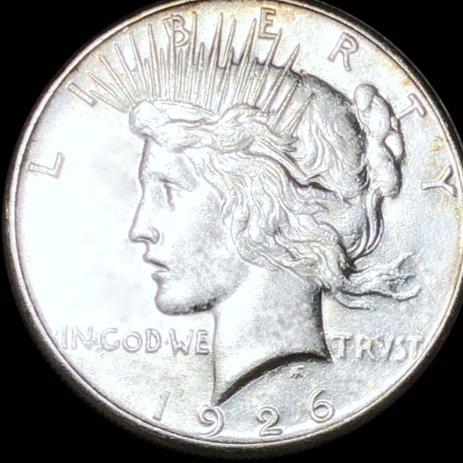 1926-S Silver Peace Dollar NEARLY UNCIRCULATED (1 of 2)