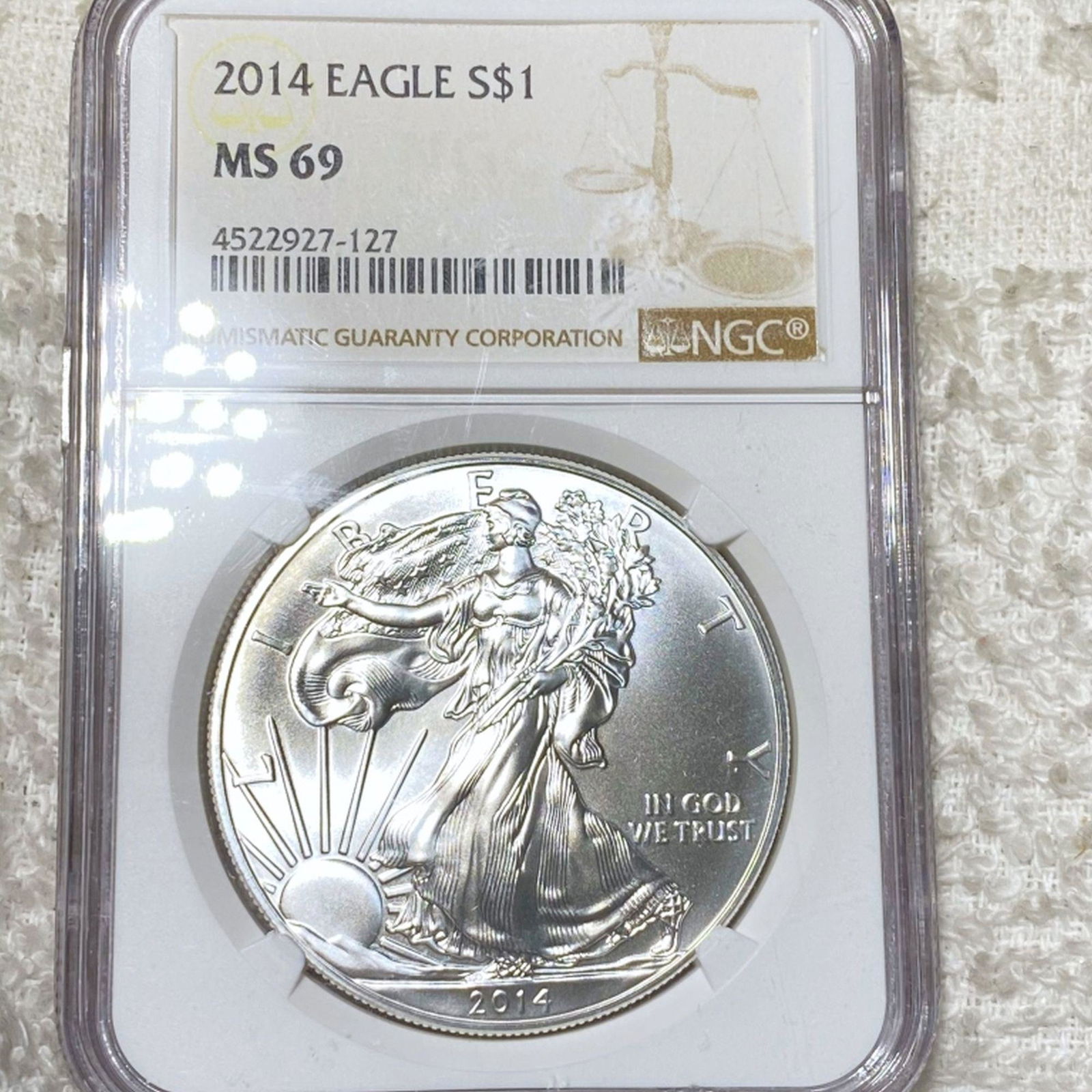 2014 Silver Eagle NGC - MS69 (1 of 2)