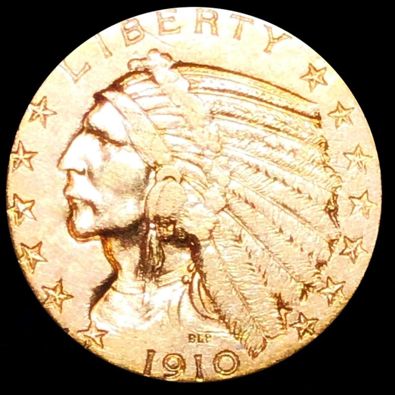 1910-S $5 Gold Half Eagle ABOUT UNCIRCULATED (1 of 2)