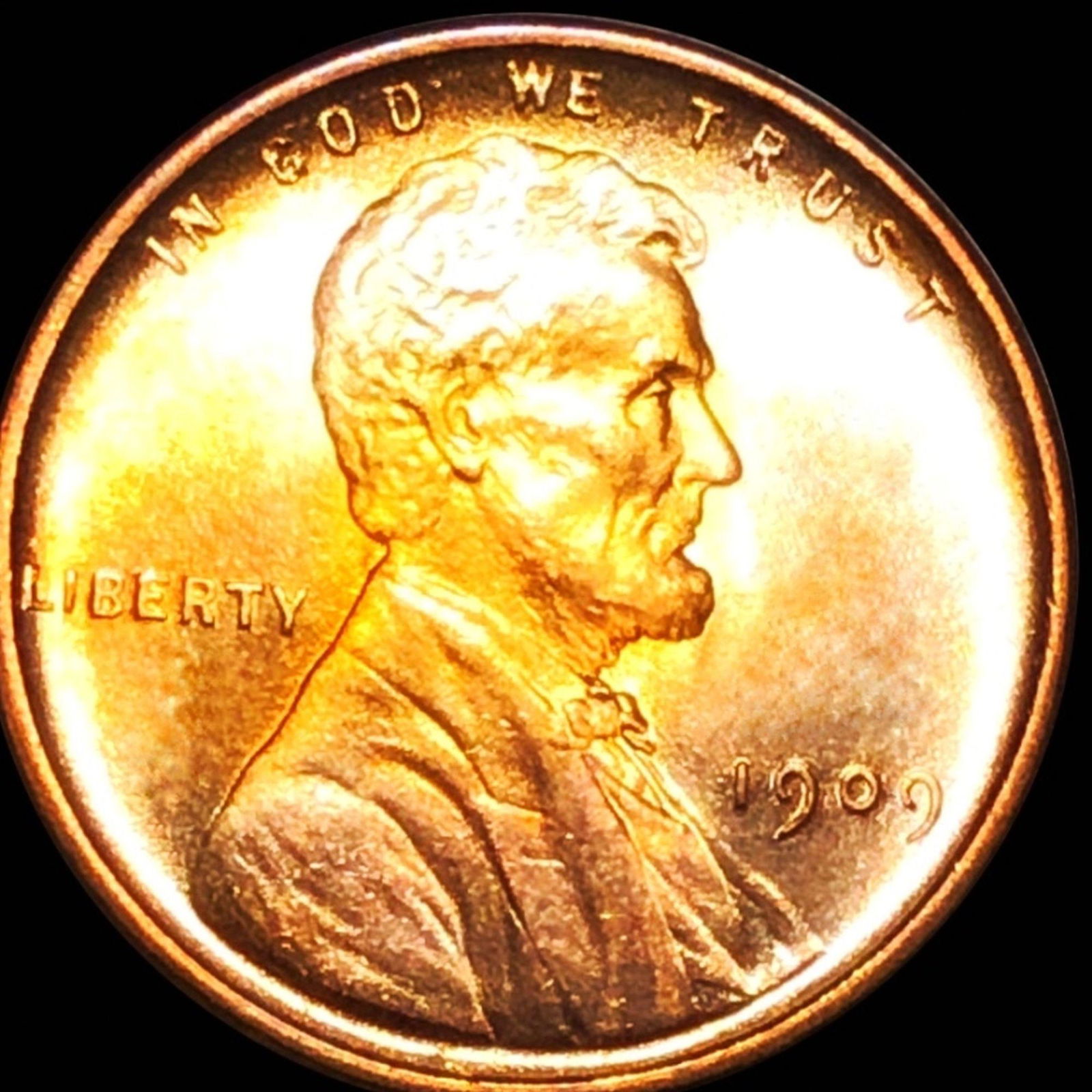 1909 V.D.B. Lincoln Wheat Penny GEM BU RED (1 of 2)