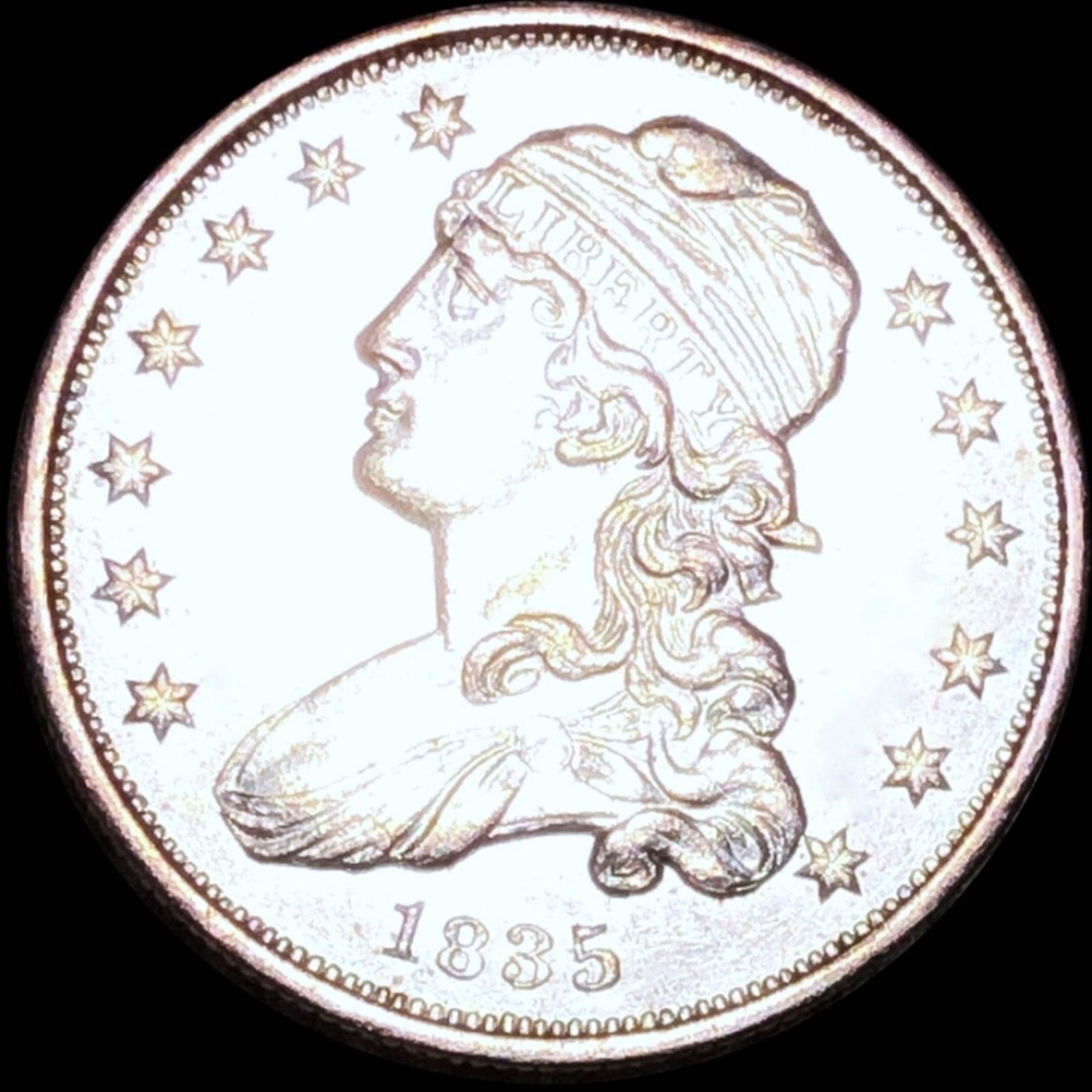 1835 Capped Bust Quarter UNCIRCULATED (1 of 2)