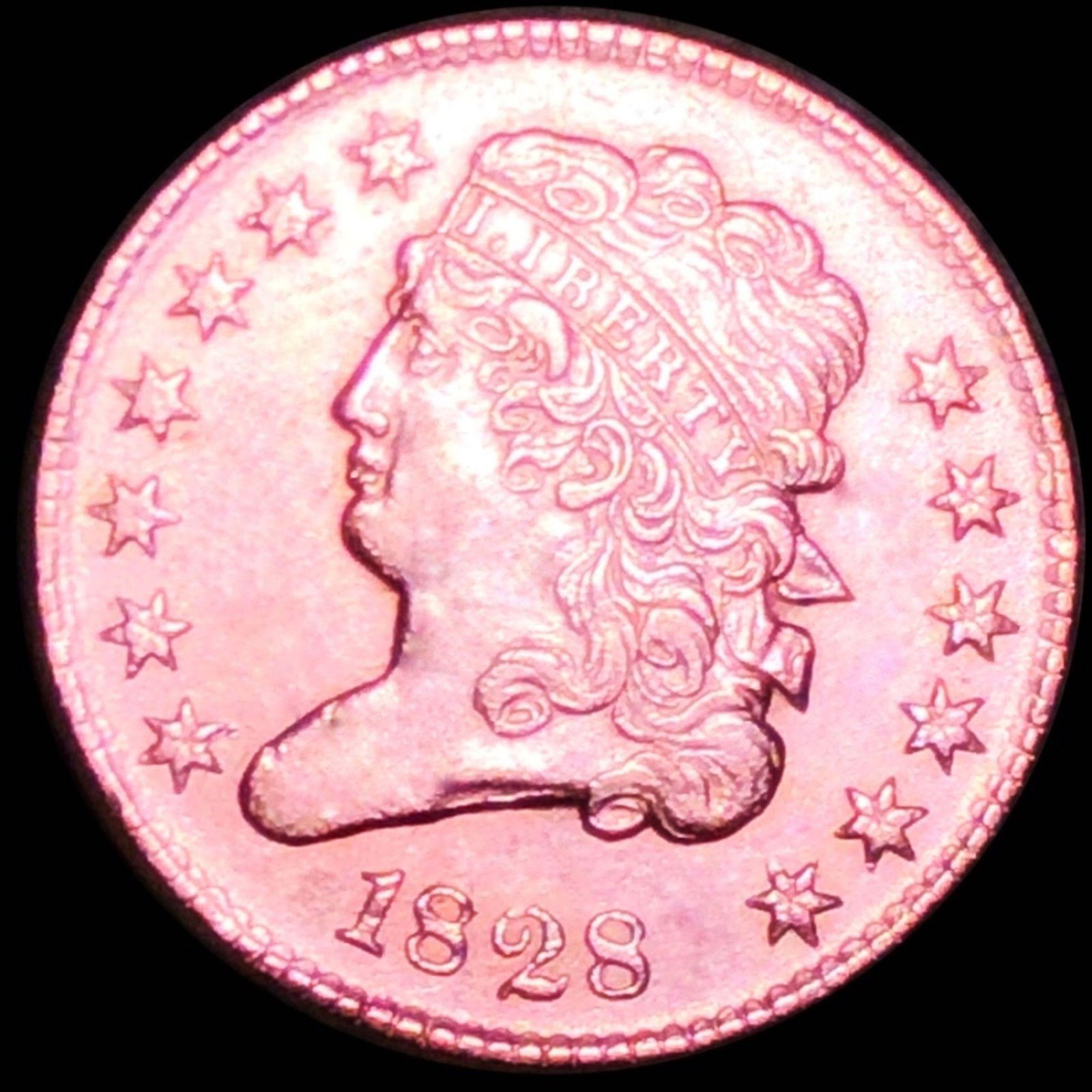 1828 Classic Head Half Cent CHOICE BU RED (1 of 2)
