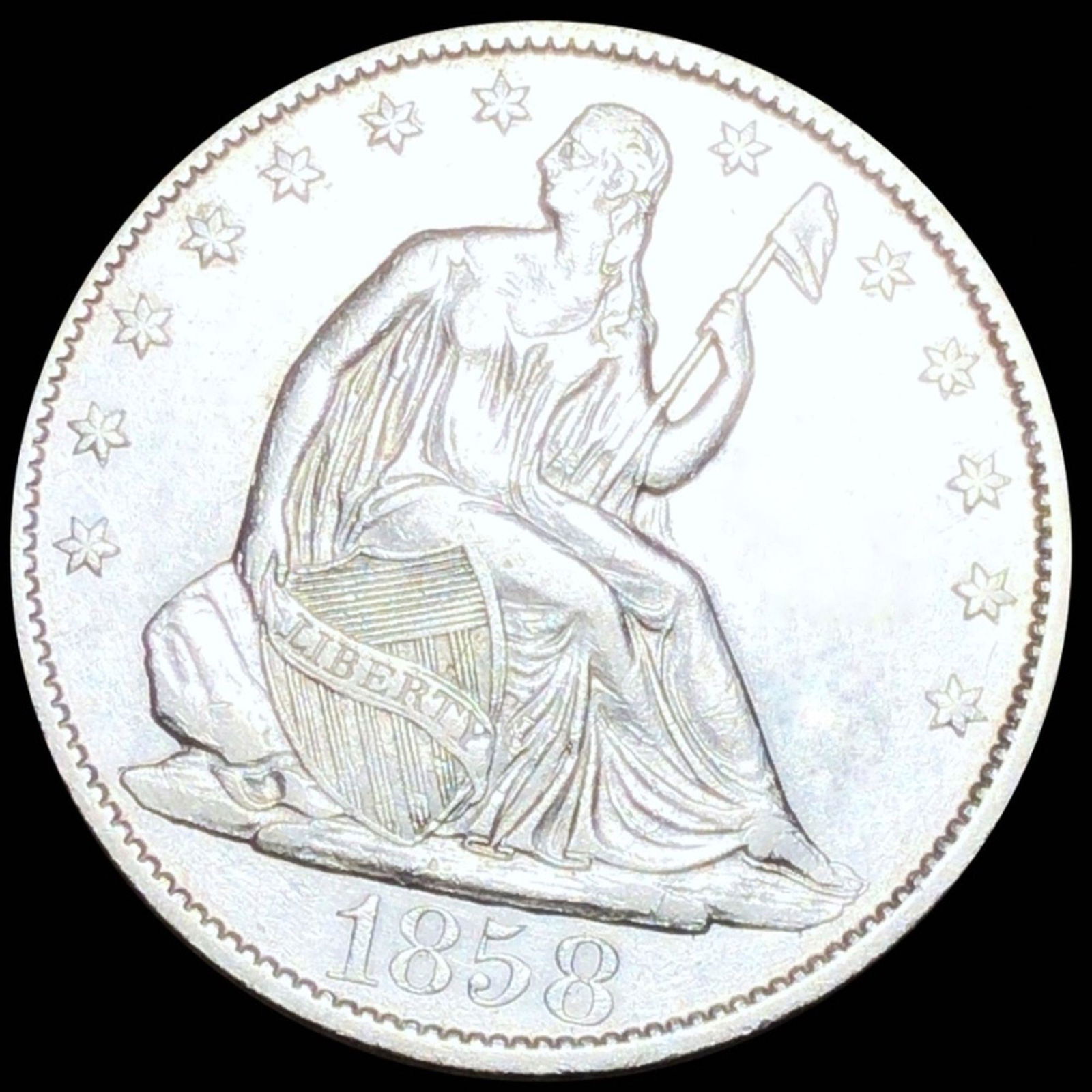 1858-O Seated Half Dollar UNCIRCULATED (1 of 2)