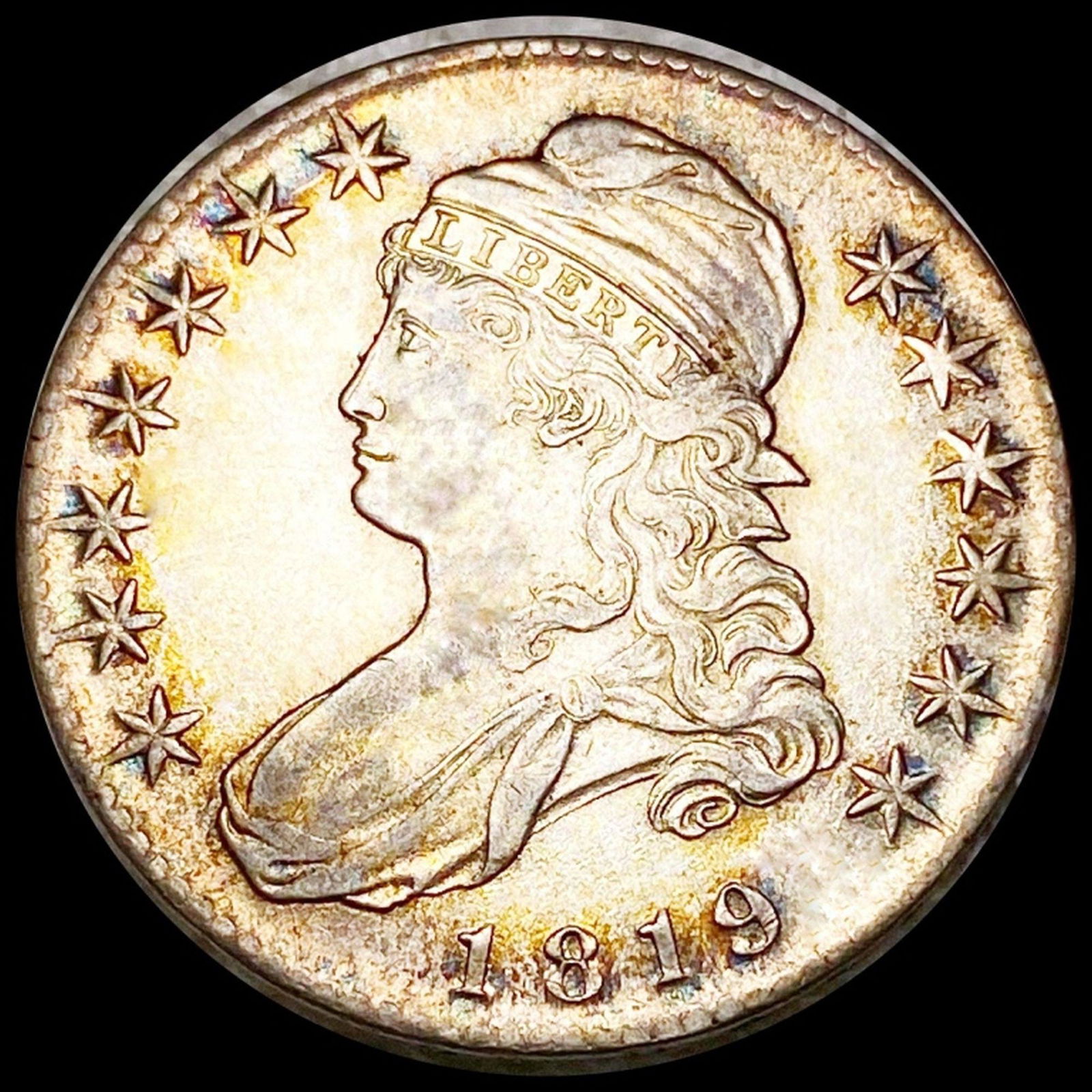 1819 Capped Bust Half Dollar CLOSELY UNCIRCULATED (1 of 2)
