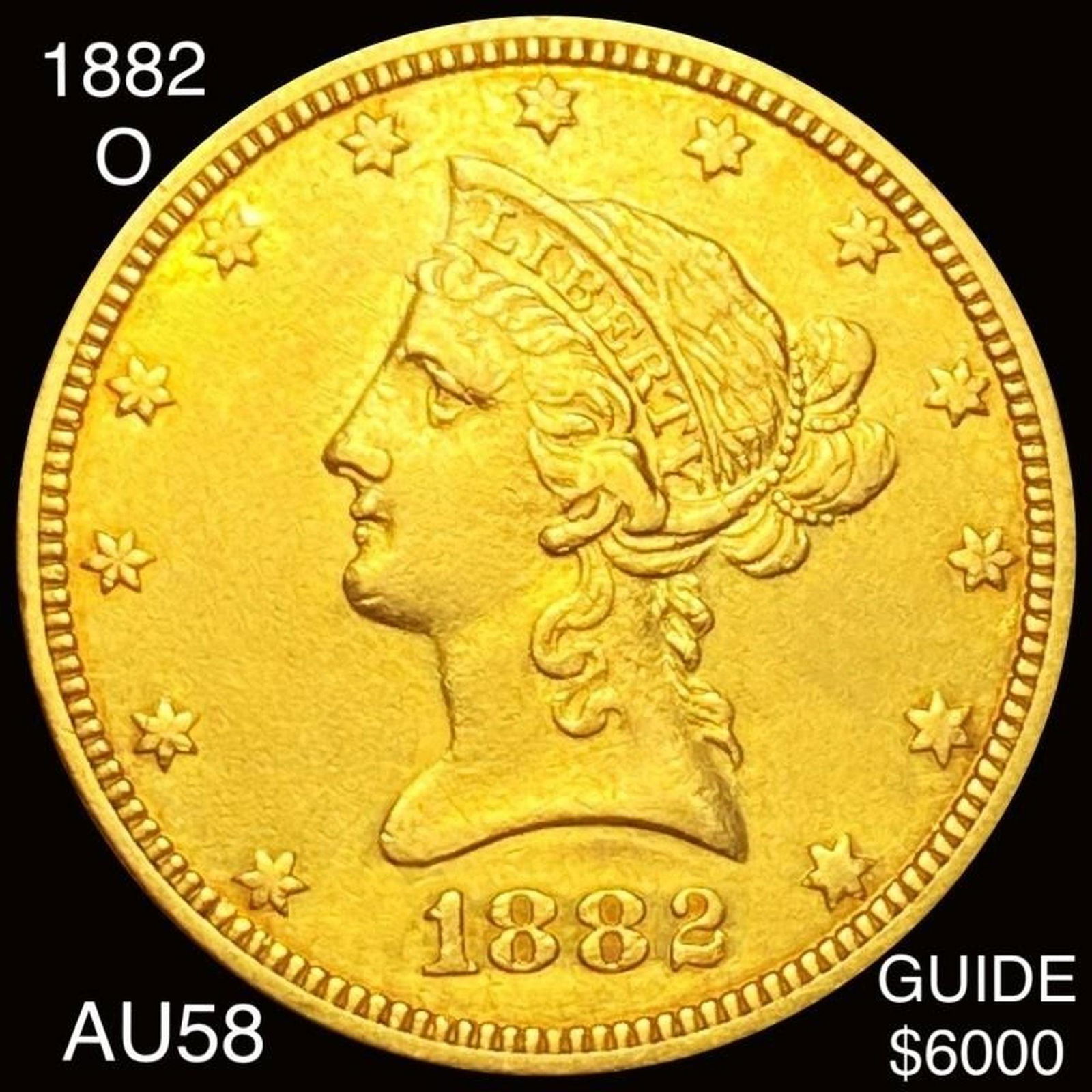 1882-O $10 Gold Eagle CHOICE AU (1 of 2)