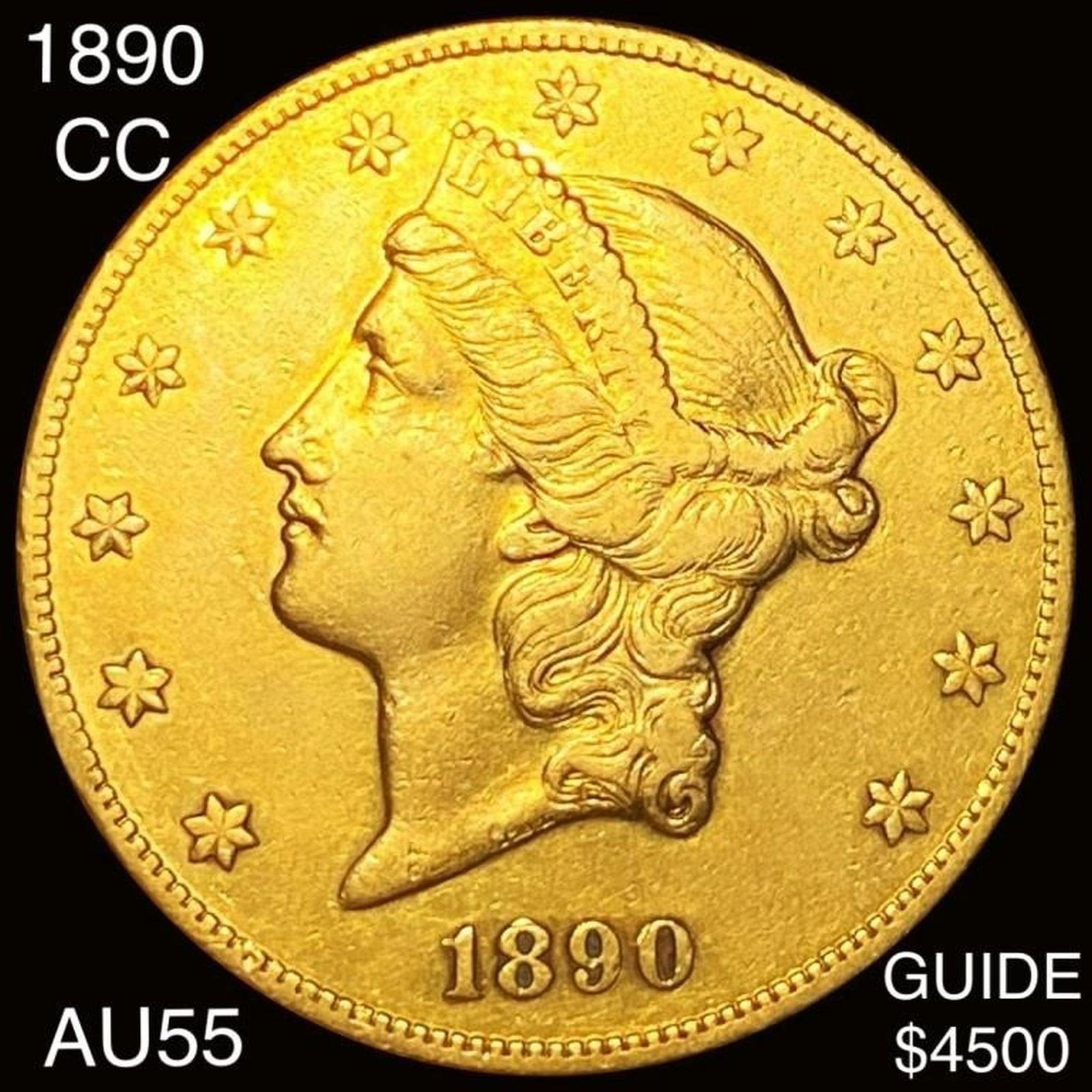 1890-CC $20 Gold Double Eagle CHOICE AU (1 of 2)