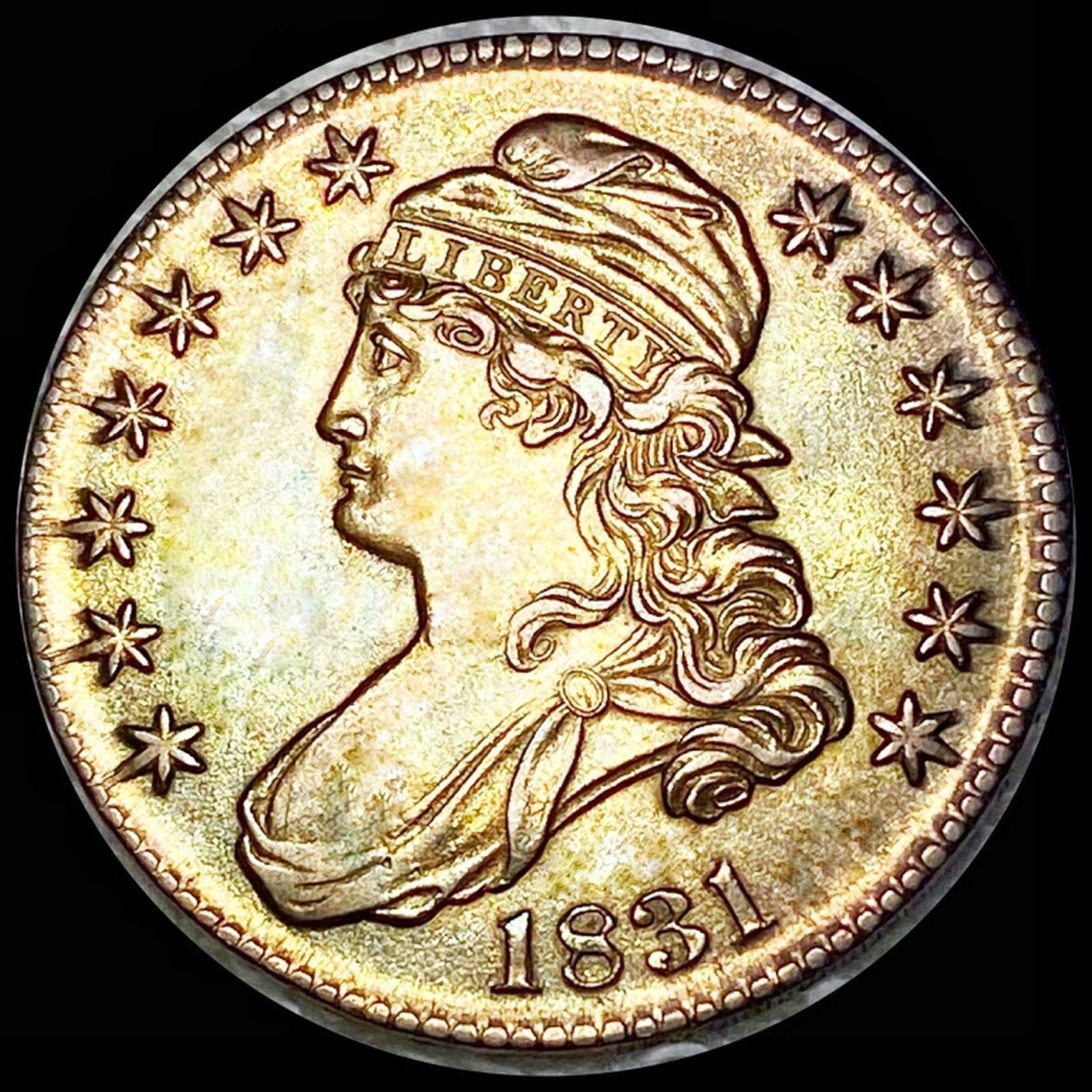 1831 Capped Bust Half Dollar CLOSELY UNC (1 of 2)