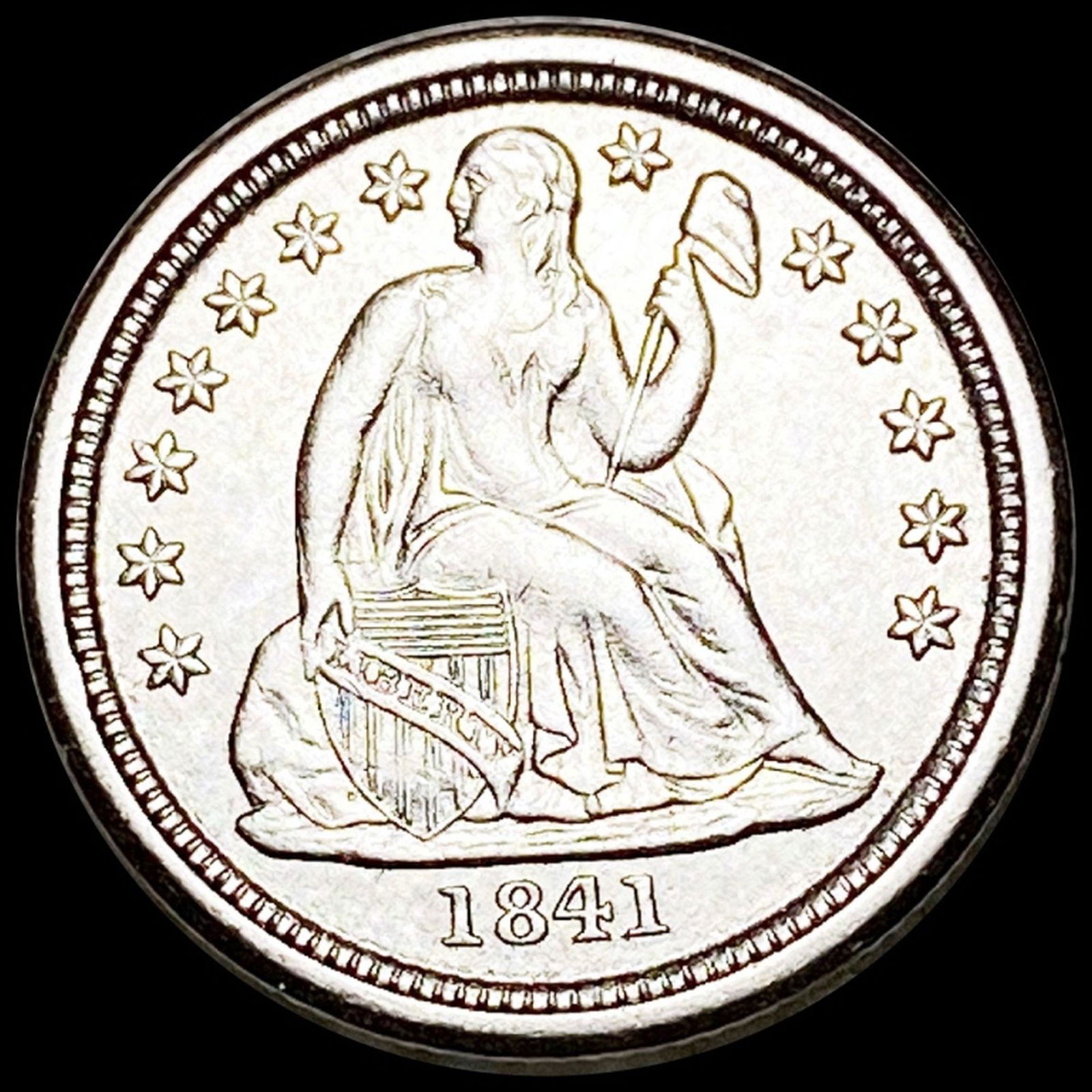 1841-O Seated Liberty Dime UNCIRCULATED (1 of 2)
