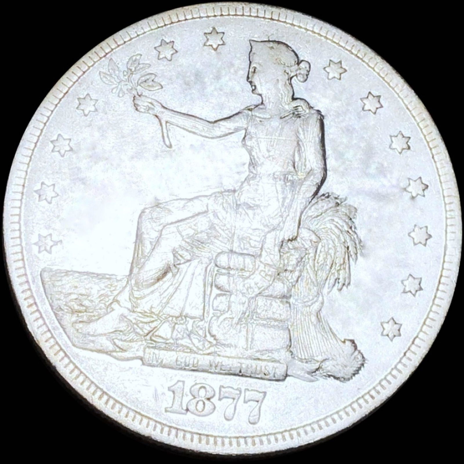 1877 Silver Trade Dollar LIGHTLY CIRCULATED (1 of 2)