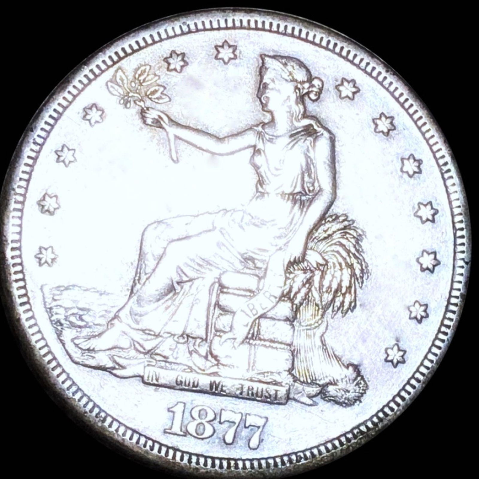 1877-S Silver Trade Dollar AU+ (1 of 2)