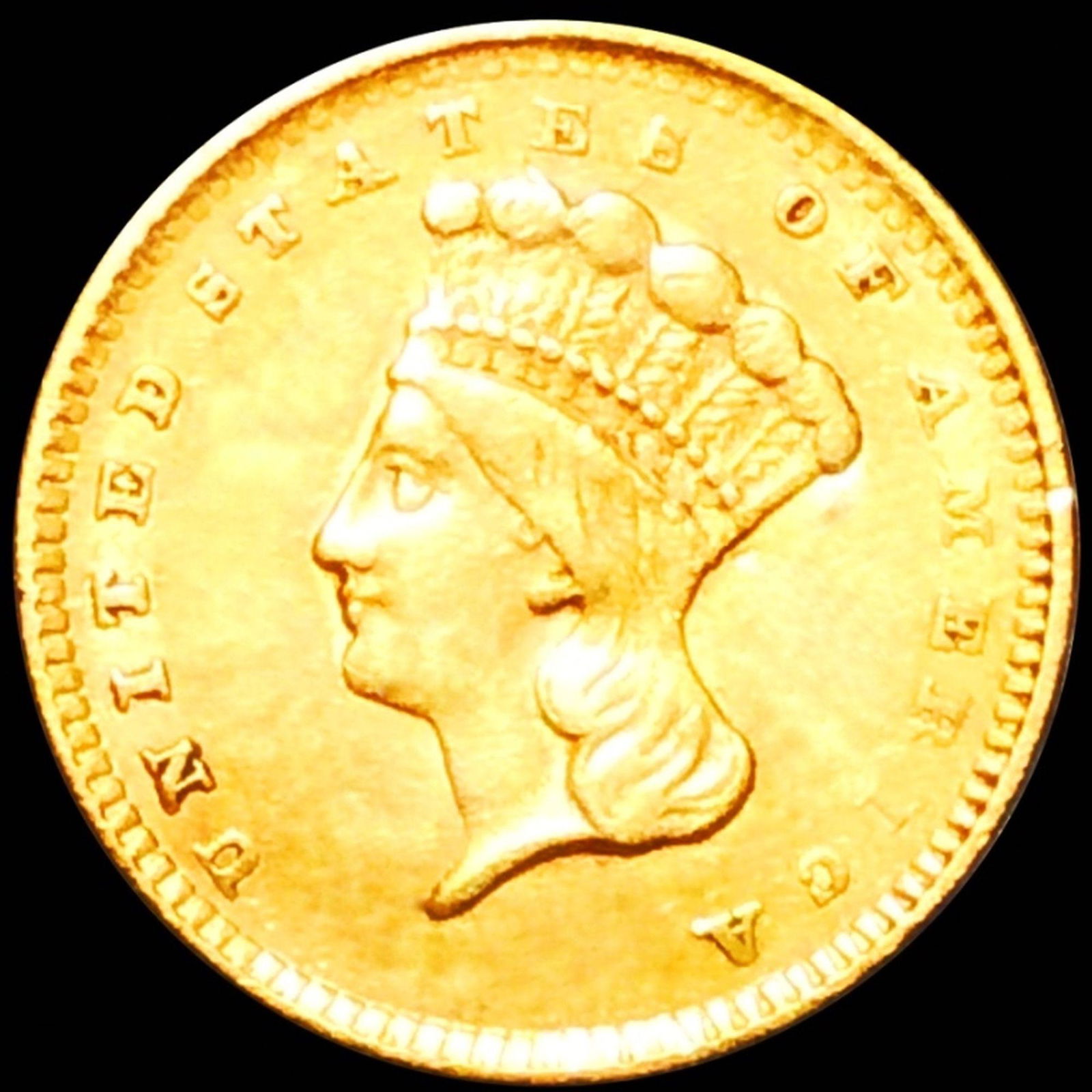 1856 Rare Gold Dollar UNCIRCULATED (1 of 2)