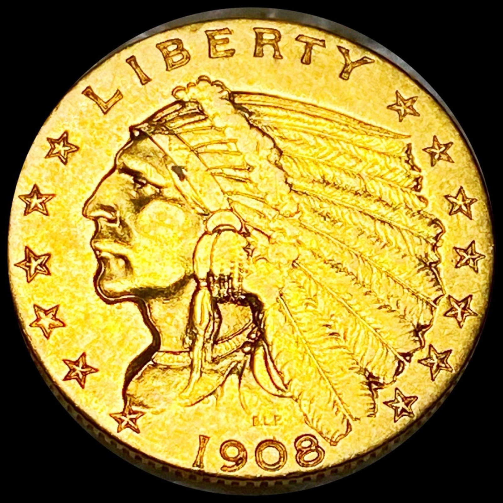 1908 $2.50 Gold Quarter Eagle LIGHTLY CIRCULATED (1 of 2)