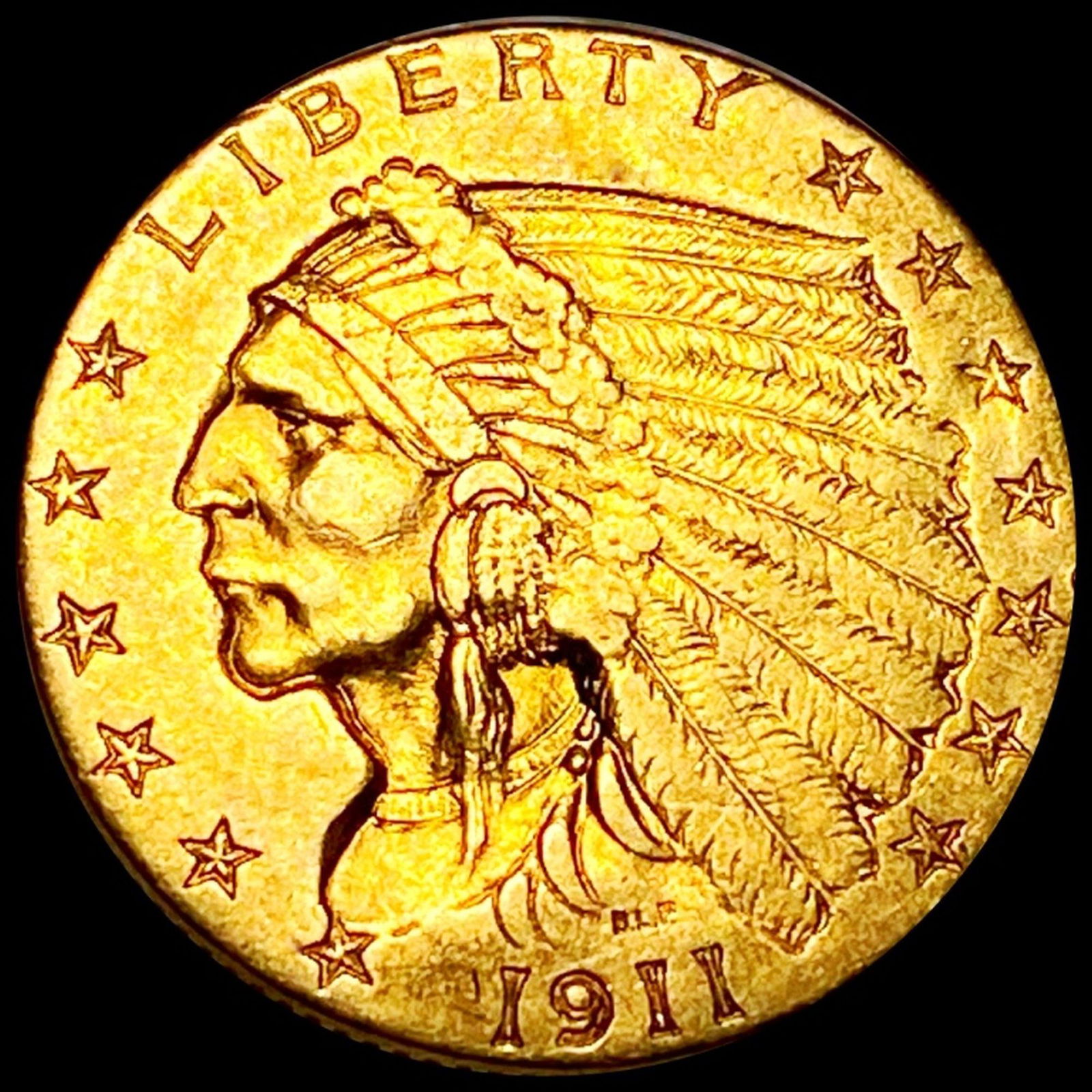 1911 $2.50 Gold Quarter Eagle CLOSELY UNCIRCULATED (1 of 2)
