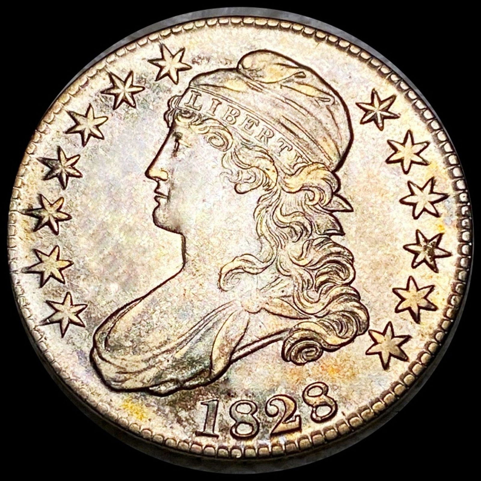 1828 Capped Bust Half Dollar CLOSELY UNC (1 of 2)