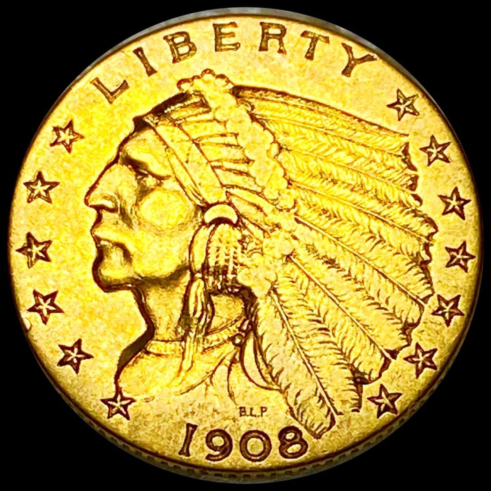 1908 $2.50 Gold Quarter Eagle LIGHTLY CIRCULATED (1 of 2)