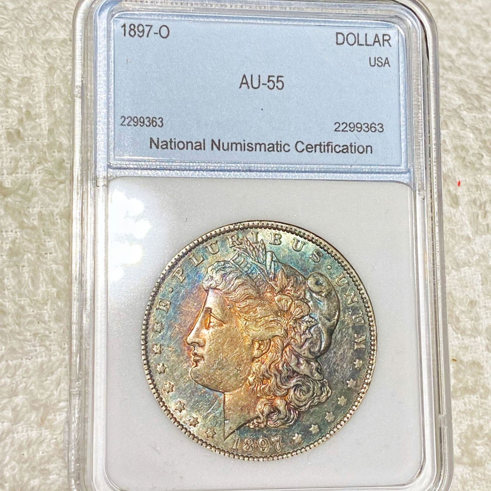1897-O Morgan Silver Dollar NNC - AU55 (1 of 2)