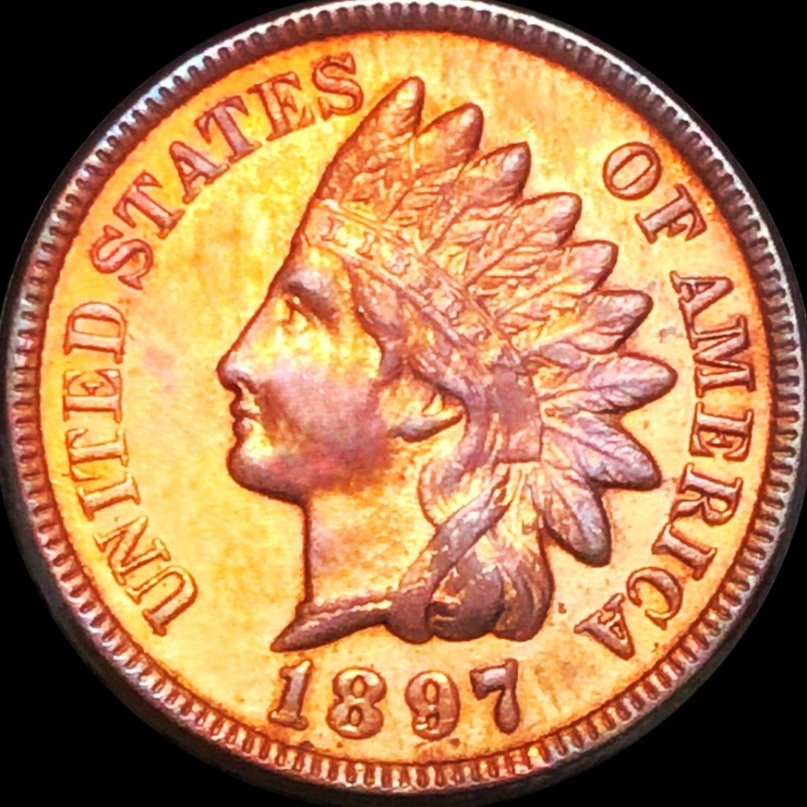 1897 Indian Head Penny CLOSELY UNCIRCULATED (1 of 2)