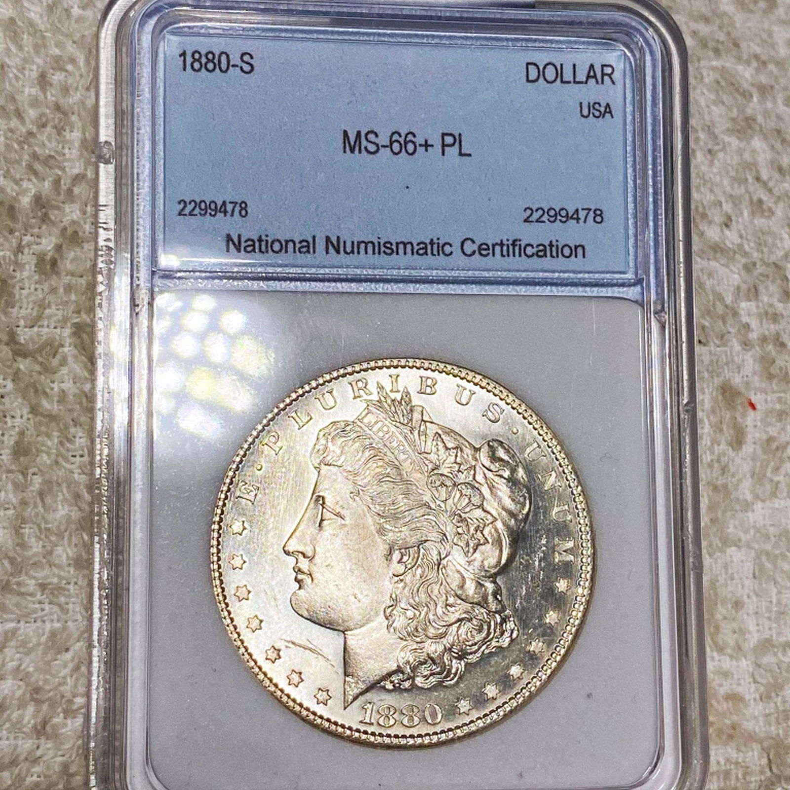 1880-S Morgan Silver Dollar NNC - MS66+ PL (1 of 2)