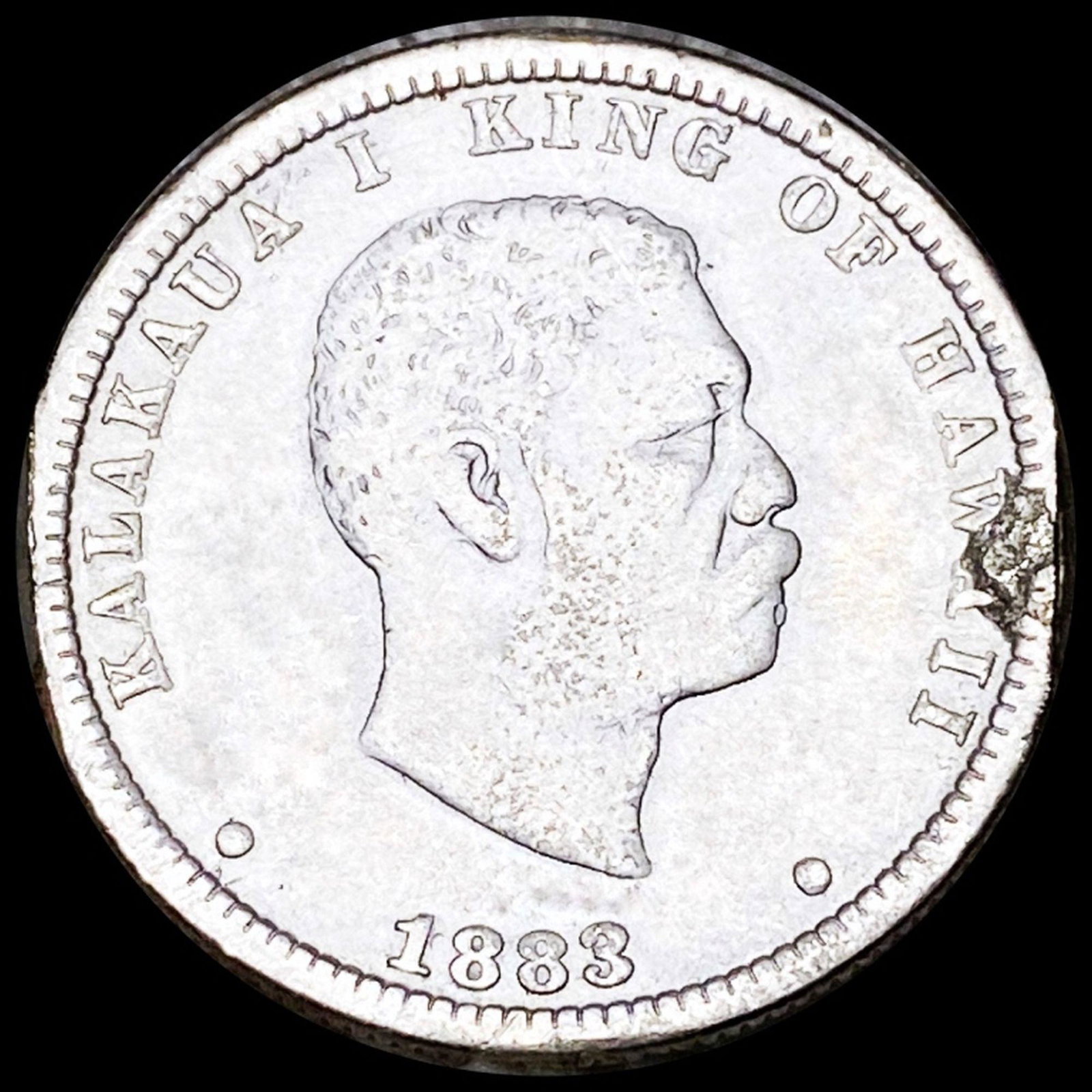 1883 Kingdom Of Hawaii Quarter LIGHTLY CIRCULATED (1 of 2)