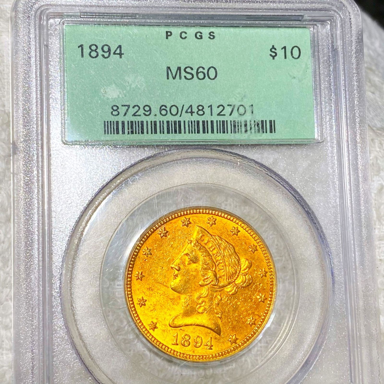 1894 $10 Gold Eagle PCGS - MS60 (1 of 2)