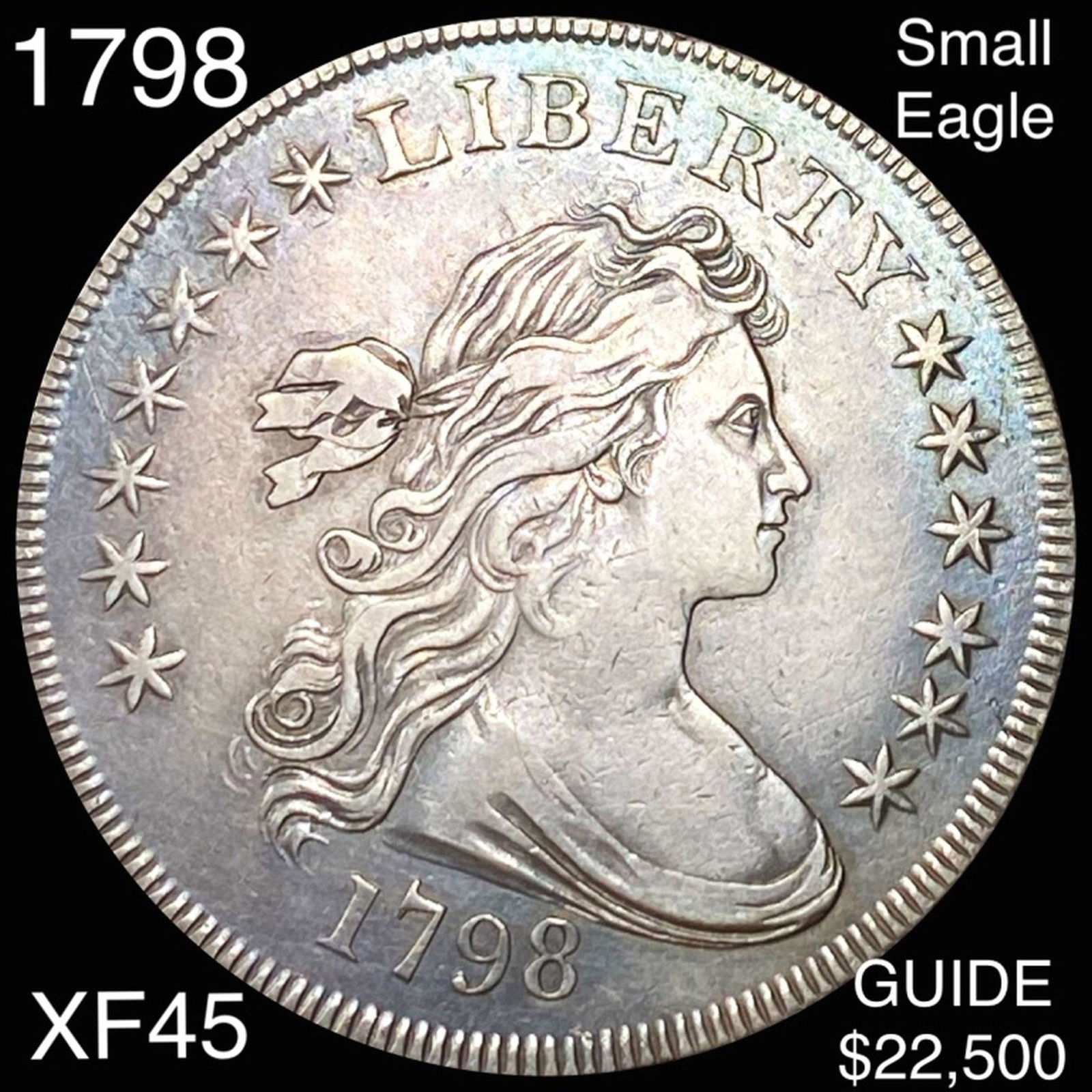 1798 Draped Bust Dollar LIGHT CIRC SML EAGLE (1 of 2)