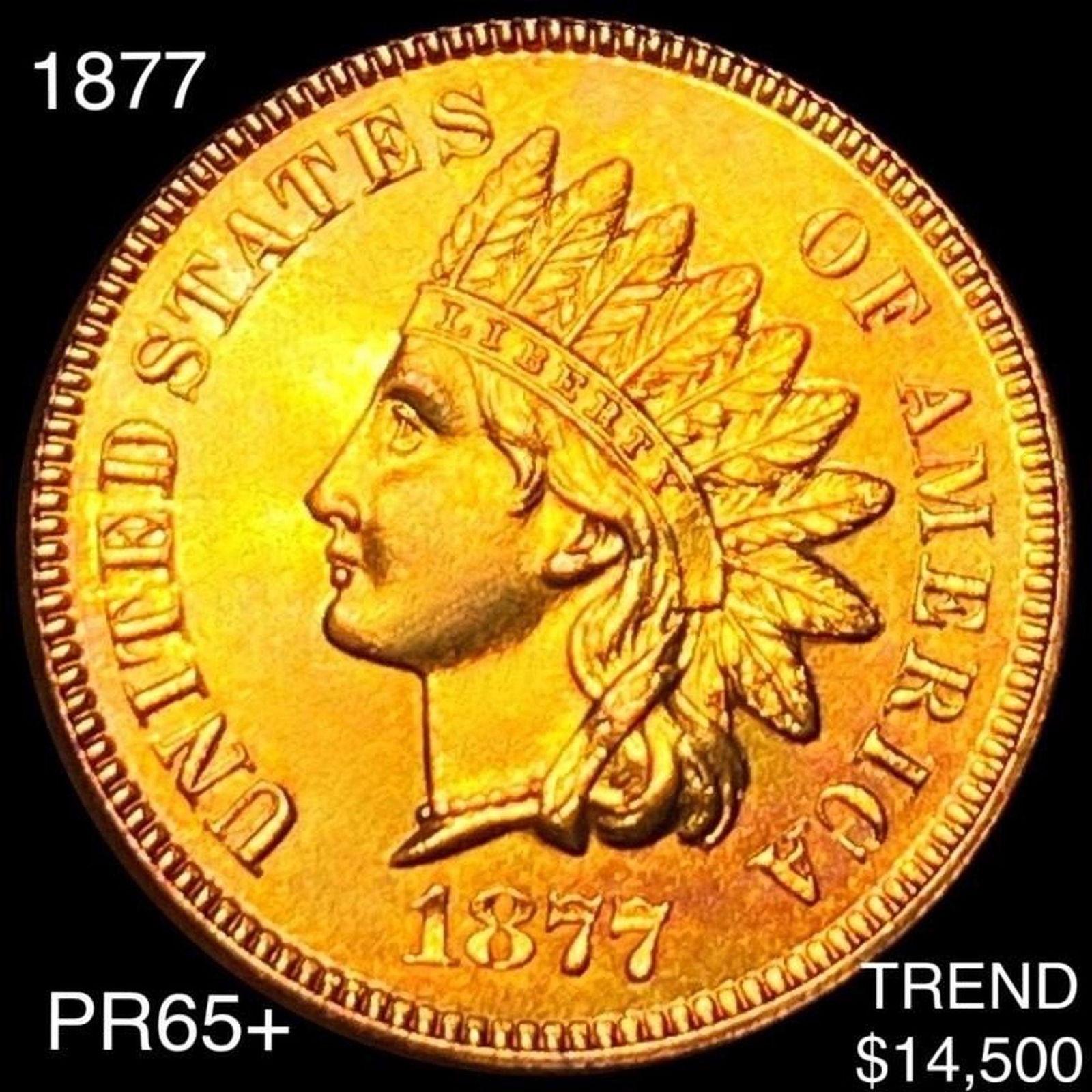 1877 Indian Head Penny GEM PROOF (1 of 2)
