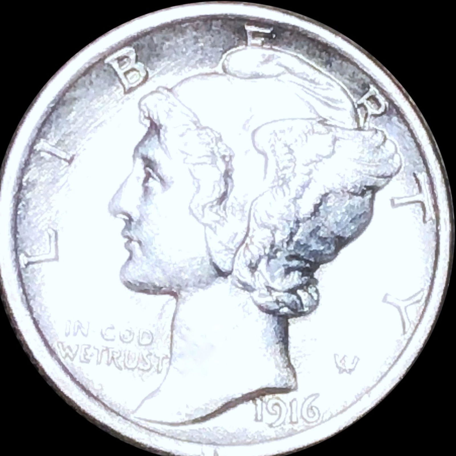 1916 Mercury Silver Dime UNCIRCULATED (1 of 2)