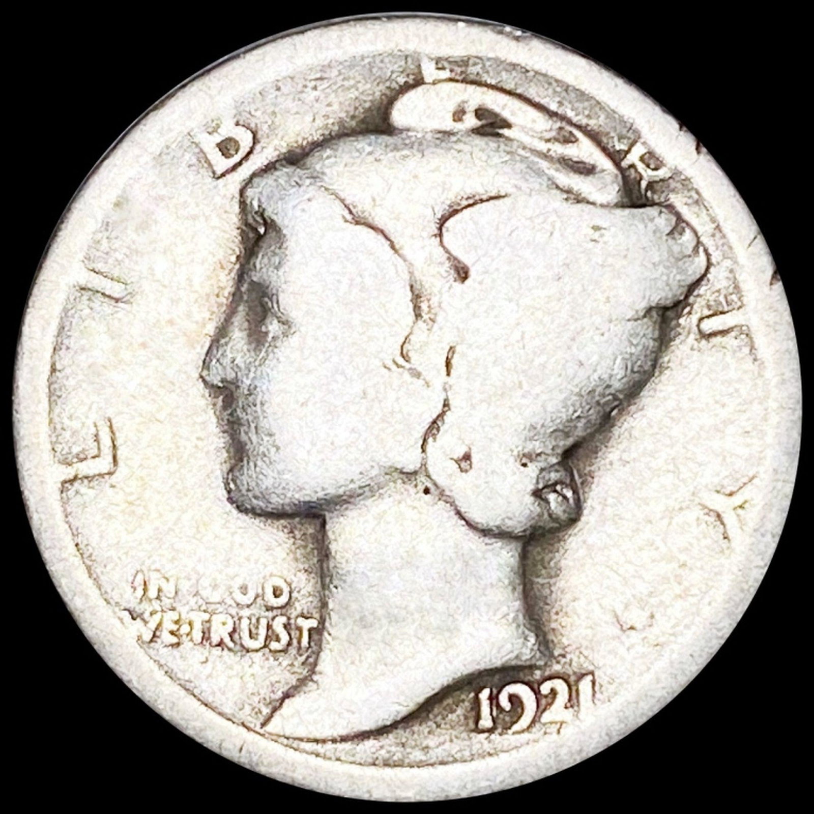 1921 Mercury Silver Dime NICELY CIRCULATED (1 of 2)