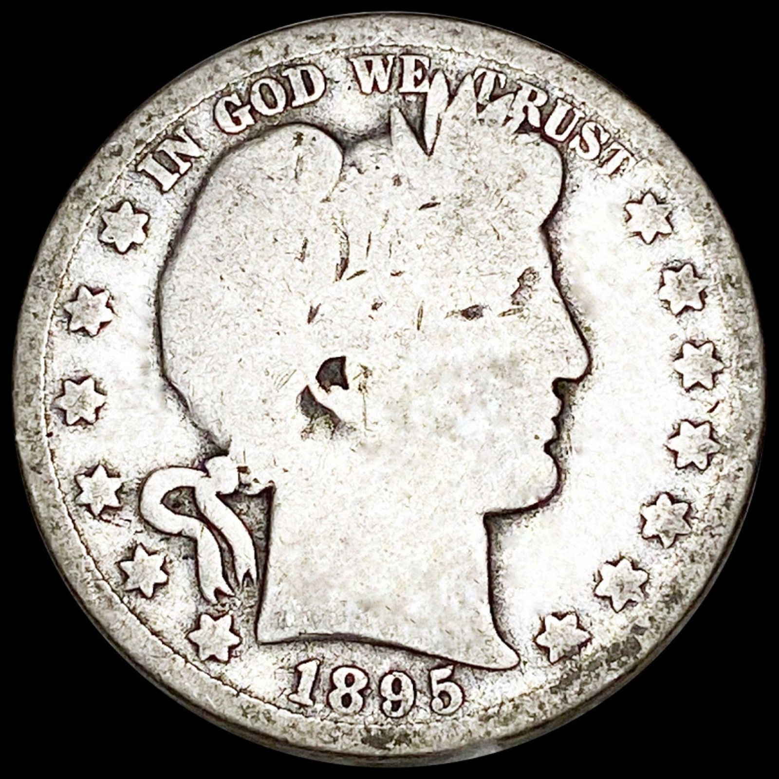 1895-O Barber Half Dollar NICELY CIRCULATED (1 of 2)
